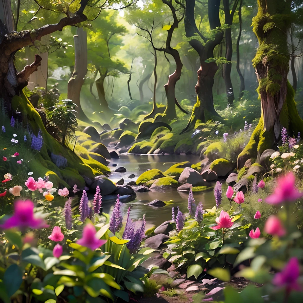 woods, Jungle, swamp, thicket, the trees, Deep forest, The thicket of the forest, Depths of the forest, Ancient Forest, Herbage, Flowers, the trees