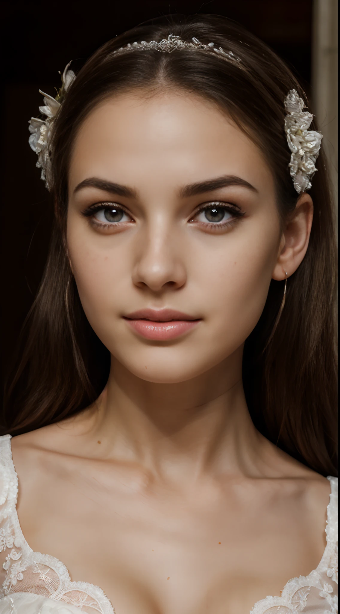 at a wedding, wearing a white long wedding dress covering the body, holding pink flowers, smiling, looking away,. standing up, wearing a long white wedding dress, tits out,


Award photo of gorgeous romanian teen, 21 years , Passionate lady , Babe ,  , Pear Body shape , Big natural tits , Freckles, Beautifull , Big almond shape eyes , Ultra detailed eyes , Triangle face shape , Princess facial features , Cute , Big full lips , pale skin , Oiled skin , Perfect body , Narrow waist , cute out sticking ears , Wide fluffy eyebrows , Thirsty open-mouthed, Most beautiful , Light brown eyes , Narrow Jaw line , Ultra detailed eyes , cute out sticking ears , Fake long eyelashes , (Amazing facial features),, Reflector light , Masterpiece, Realistic, art of ANNIE LEIBOVITZ, Textured skin , Highest-quality , High Detailed photo , 8k, Canon EF 50mm f/1.8 STM,
