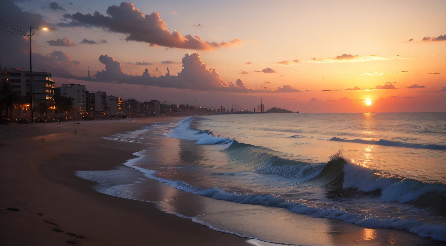 the sunset，Lagos