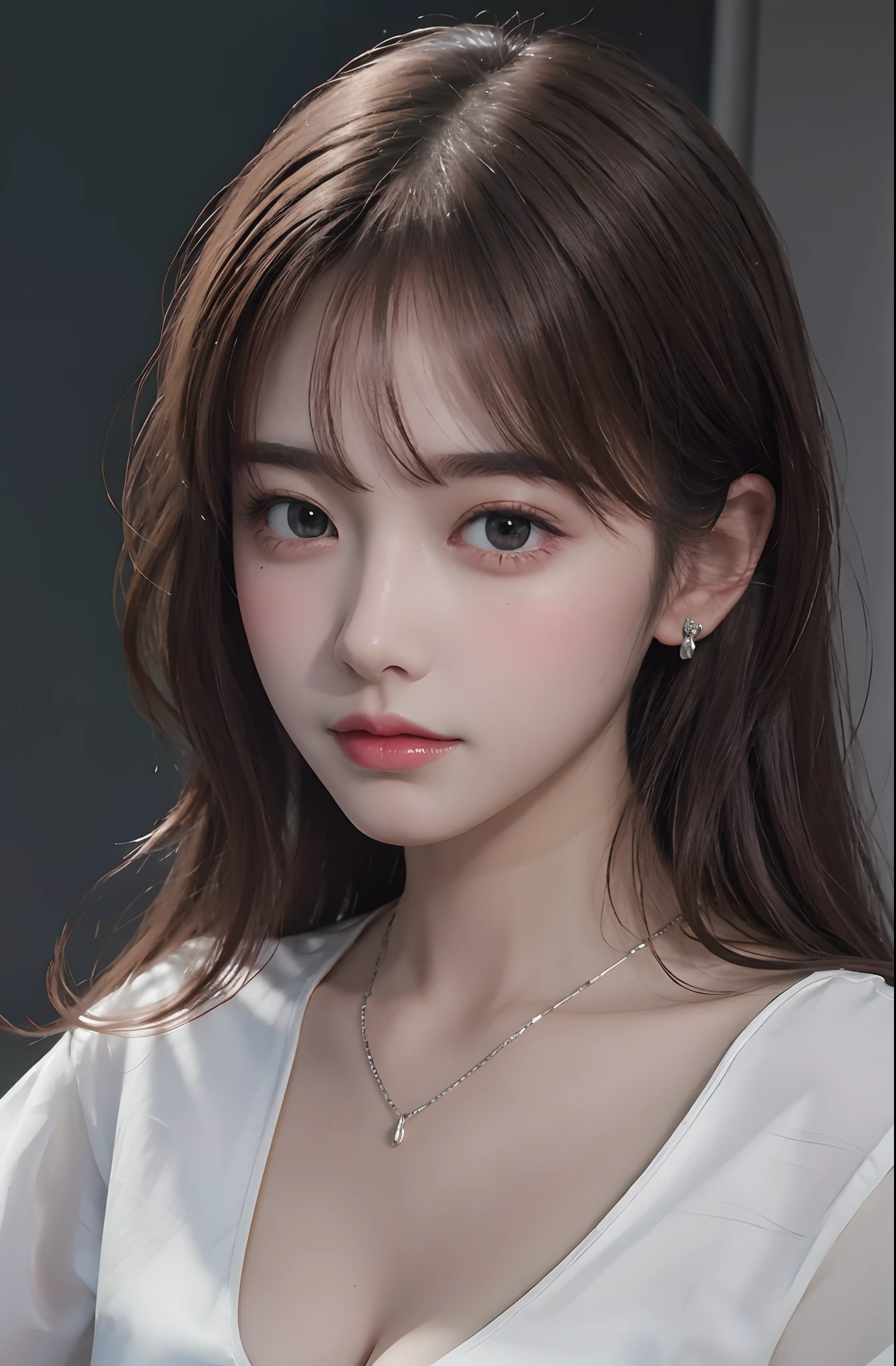 blushed cheeks a little