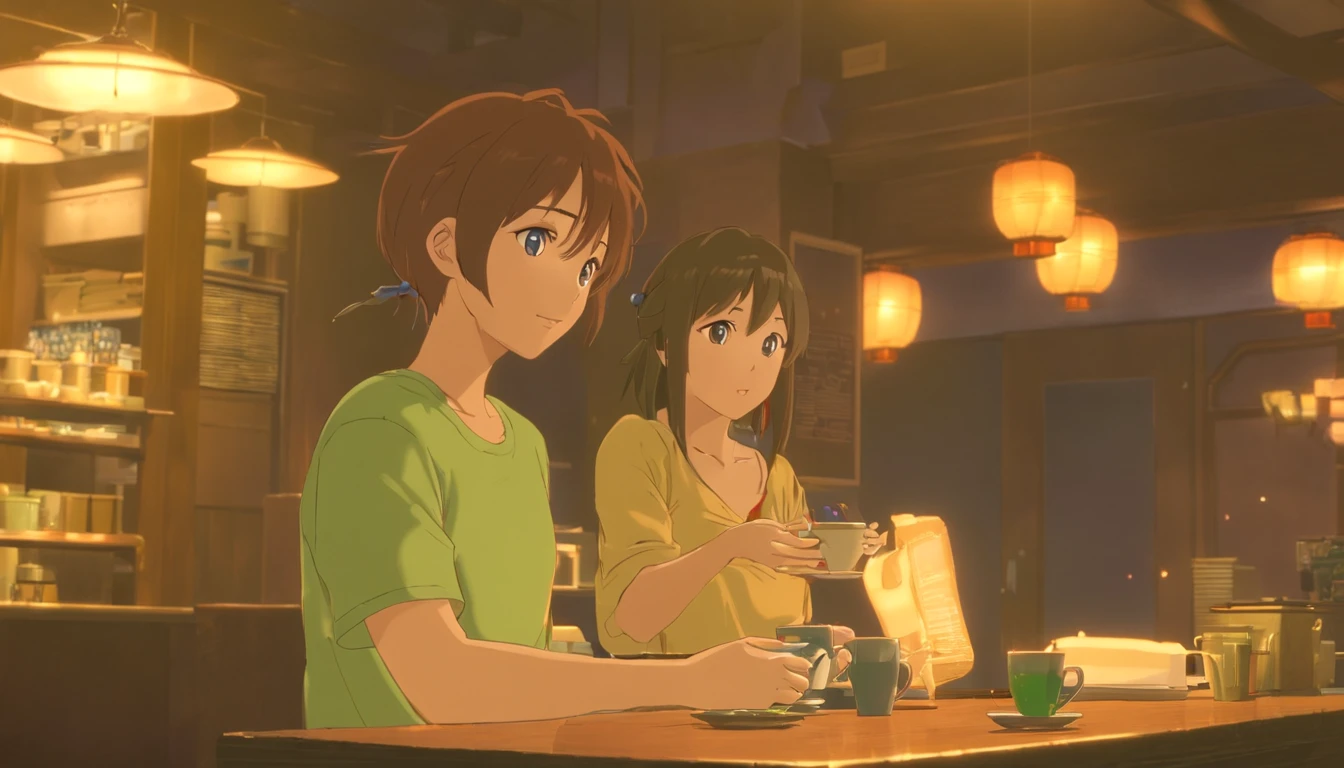 (best quality, movie still, realistic:1.37), masterpiece:1.2, man and woman sitting across from each other, sipping coffee, engaging in a conversation about second chances and compassion, the man busy on his mobile
The composition of the prompt is as follows:
- Screen main: Men and women sit together,Talking to each other,Savor coffee。
-Material:screenshots from movies。
- Additional details:Men are busy using their phones。
- Image quality:best qualtiy、screenshots from movies、realisticlying、Masterpieces。
- Estilos de Arte:not
- Color tones:not
-lamplight:not
The prompt thus generated provides a clear description of an image,Contains the body、Material、Additional details、Elements such as image quality,Convenient for Stable Diffusion to generate a high-quality movie screenshot。