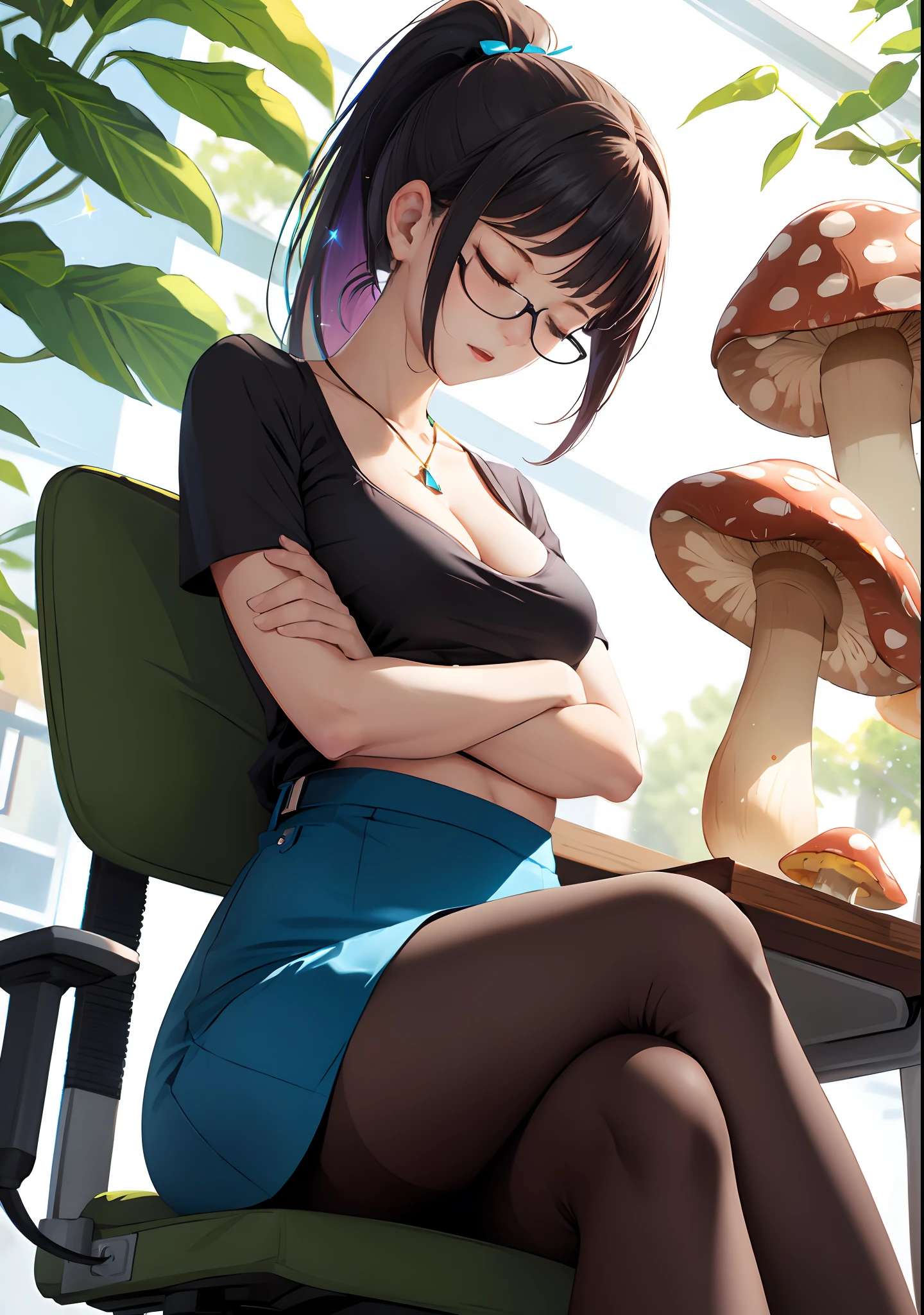 girl, hand,