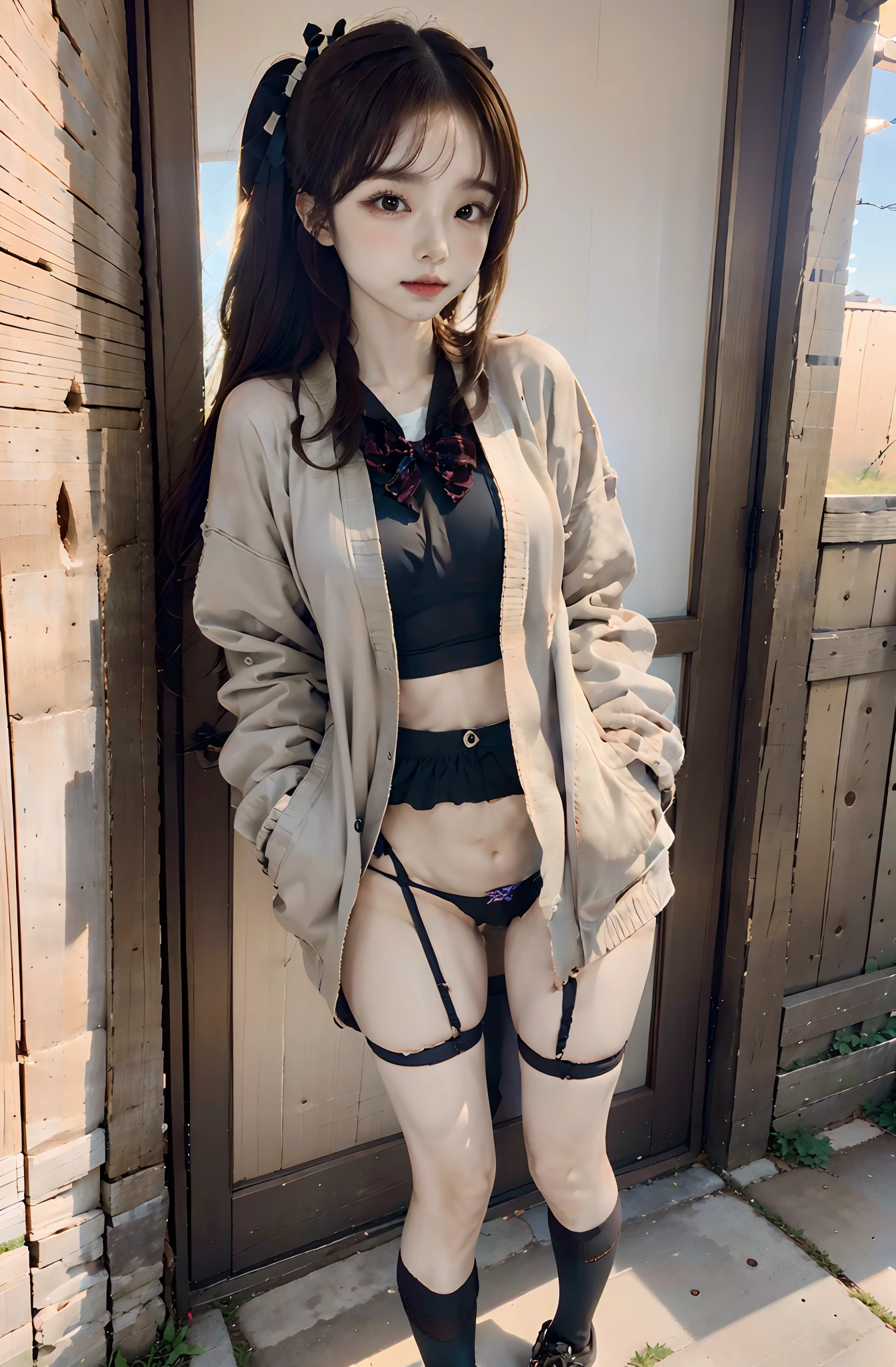 Natural lower abdomen、The skin、Without discomfort、