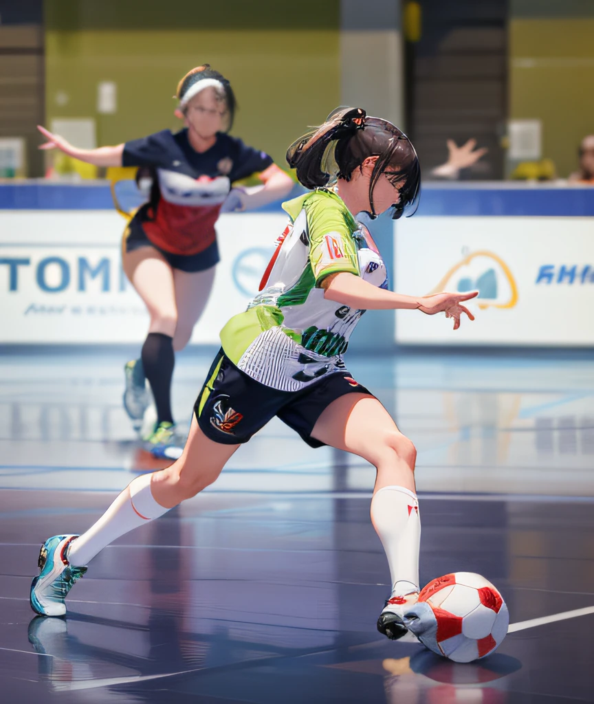 there is a woman that is playing soccer on the court, indoor shot, malika favre, afp, caroline gariba, sanja stikovic, mina petrovic, daniela uhlig, simona sbaffi is the captain, indoor, mandy jurgens 8 k 1 5 0 mpx, sandra pelser, laura sava, johanna rupprecht