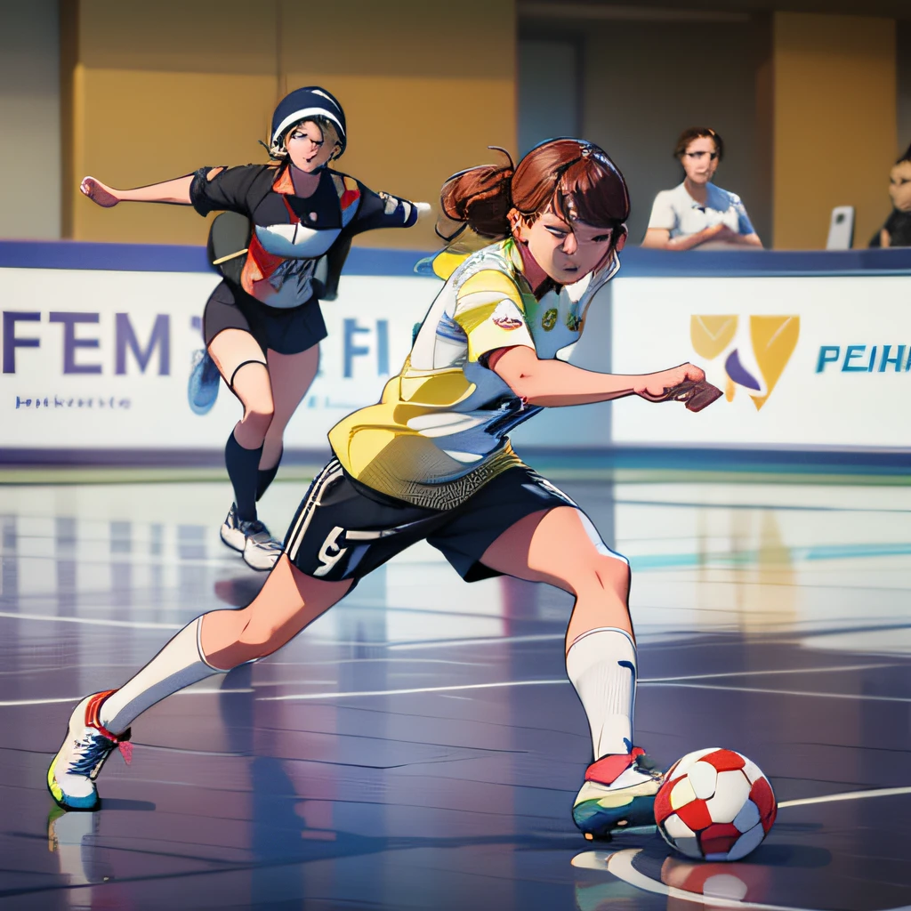 there is a woman that is playing soccer on the court, indoor shot, malika favre, afp, caroline gariba, sanja stikovic, mina petrovic, daniela uhlig, simona sbaffi is the captain, indoor, mandy jurgens 8 k 1 5 0 mpx, sandra pelser, laura sava, johanna rupprecht