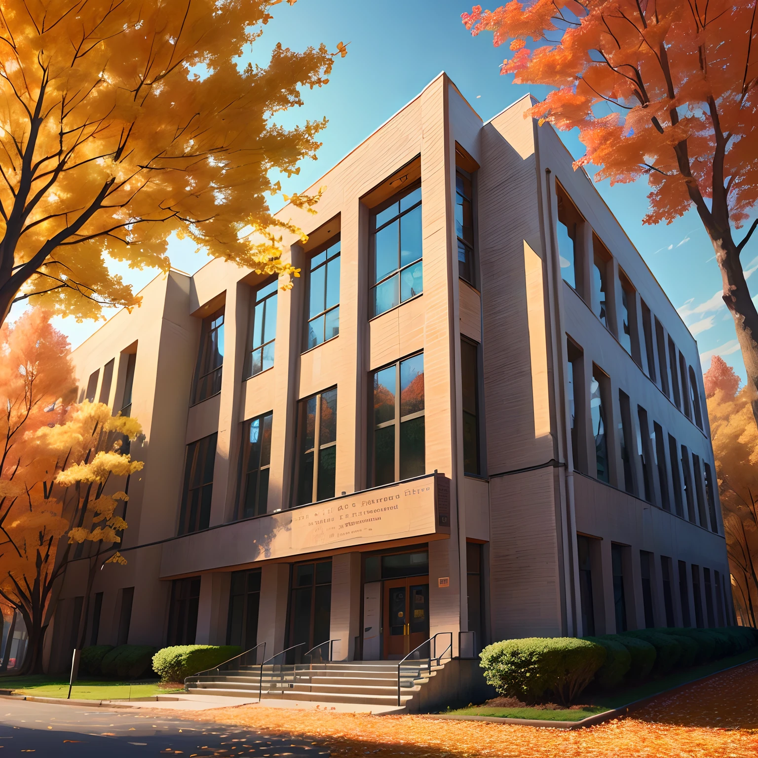 Academic building in autumn