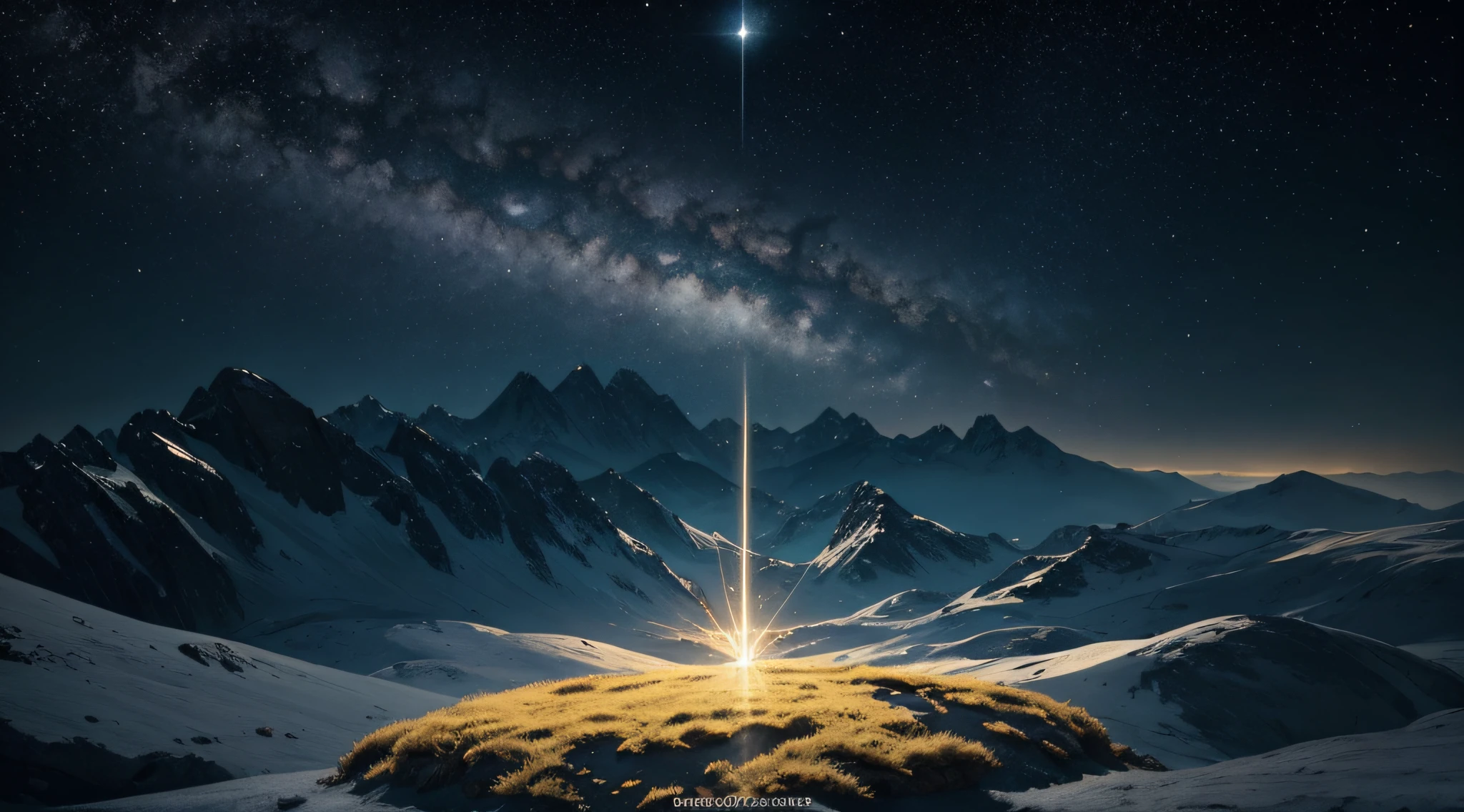 Background setting:

Choose a background that looks like a dark and infinite space. This background can be obtained from Google Images or other image resources.
Text Placement:

Place the text "Then God said,,,,,,,,,,, 'Let there be light,' And there was light." In the center of the screen, Vertical and horizontal alignment.
Use Gothic or other classical typefaces that complement the biblical text.
Text style:

Style your text in gold or gold to emphasize the sacredness.
Add a shadow effect to make the text appear to float......
Light and glow effect:

surrounding "Let there be light" section, Add bright lighting effects.
Shine a light on the text, As if emitting light.
Celestial elements:

Add celestial elements to the upper part of the image, Representing the sky. The sky can be depicted as blue or dark outer space.
These include cosmic elements such as stars or galaxies, Creating a mystical and sacred atmosphere..
Color Palette:

Use a color palette that includes dark blue to compose the entire image, Gold, Yellow gold, white, And black.
Details and textures:

It adds detail and texture to the image to give it a more realistic and three-dimensional look., Bring it to life.
Composition:

Adjust the composition of the image to emphasize the important parts of the passage. make "Let there be light" and of the "There was light" Use lighting and text styles to stand out.