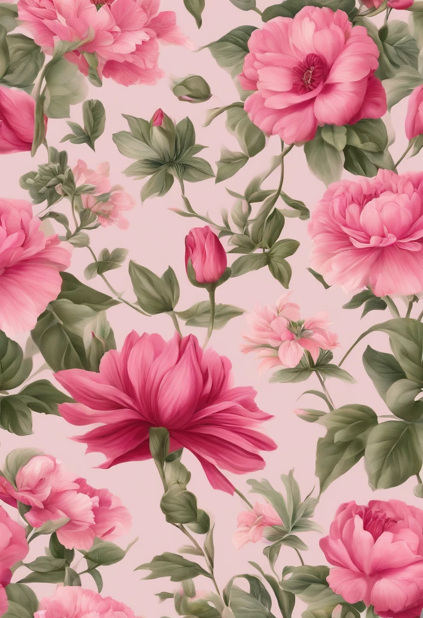 Pink Garden Flower Wallpaper