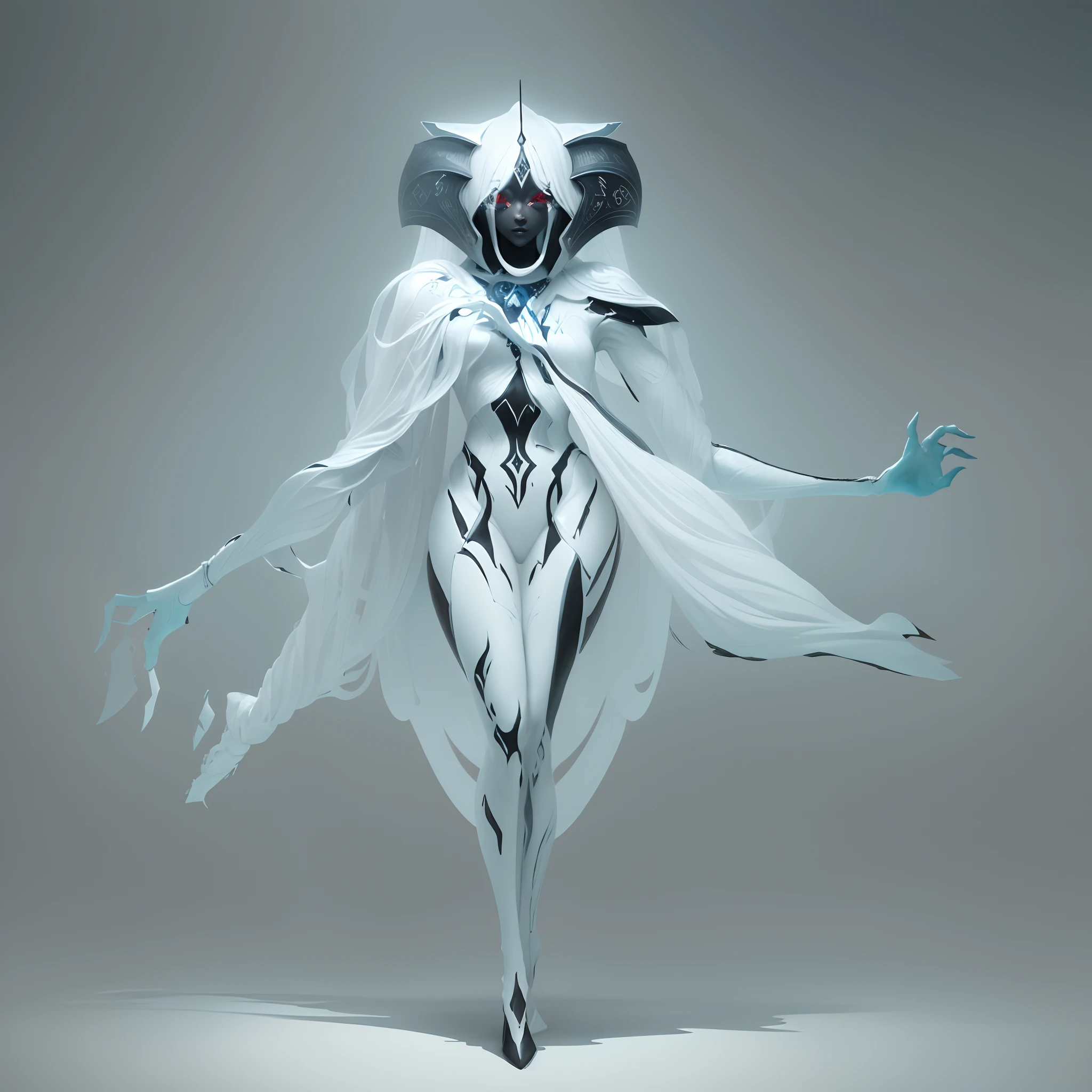 um desenho preto e branco de uma mulher com uma espada, arte conceitual demon soul, Arte conceitual escura de alto contraste, symmetric concept art, arte infestada de warframe, rsrs, arte conceitual sombria, arte do personagem da criatura conceitual, ( ( arte conceitual do personagem ) ), personagem bruxa escura, conceito de corpo inteiro, arte conceitual warframe, arte conceitual arcana