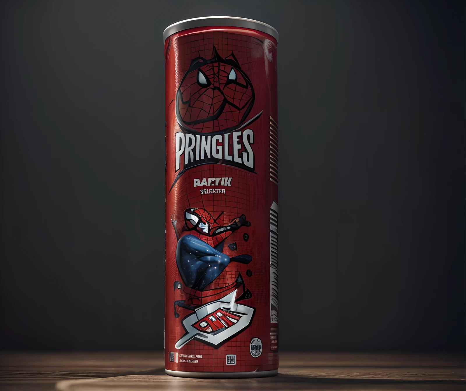 Pringles spider man edition , iconic shape of potato chips