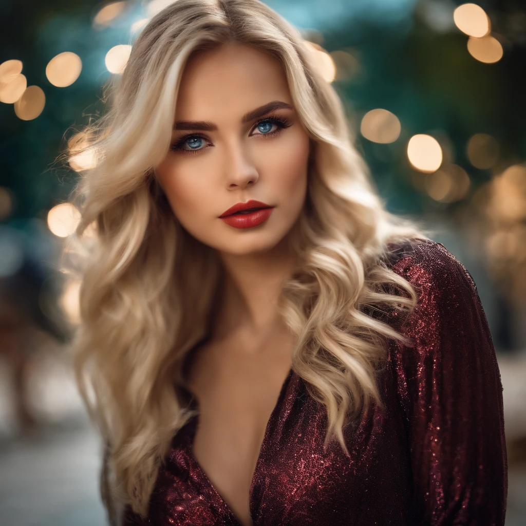 Girls wearing sexy clothes, Blonde hair,High sharpness, Bokeh, Ultra-detailed