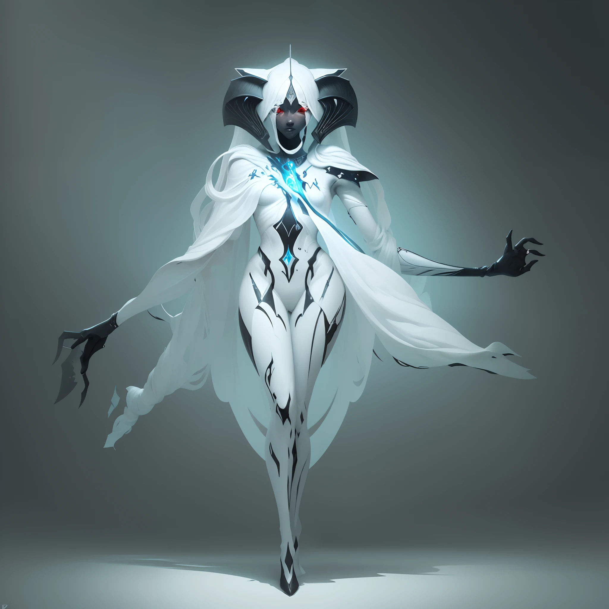 um desenho preto e branco de uma mulher com uma espada, arte conceitual demon soul, Arte conceitual escura de alto contraste, symmetric concept art, arte infestada de warframe, rsrs, arte conceitual sombria, arte do personagem da criatura conceitual, ( ( arte conceitual do personagem ) ), personagem bruxa escura, conceito de corpo inteiro, arte conceitual warframe, arte conceitual arcana
