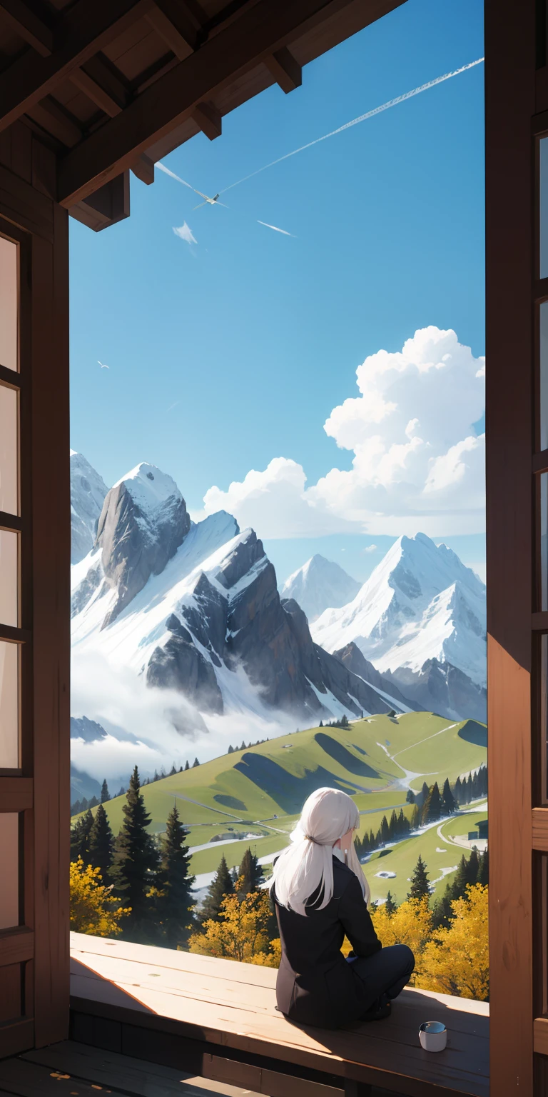 women next to mountain side