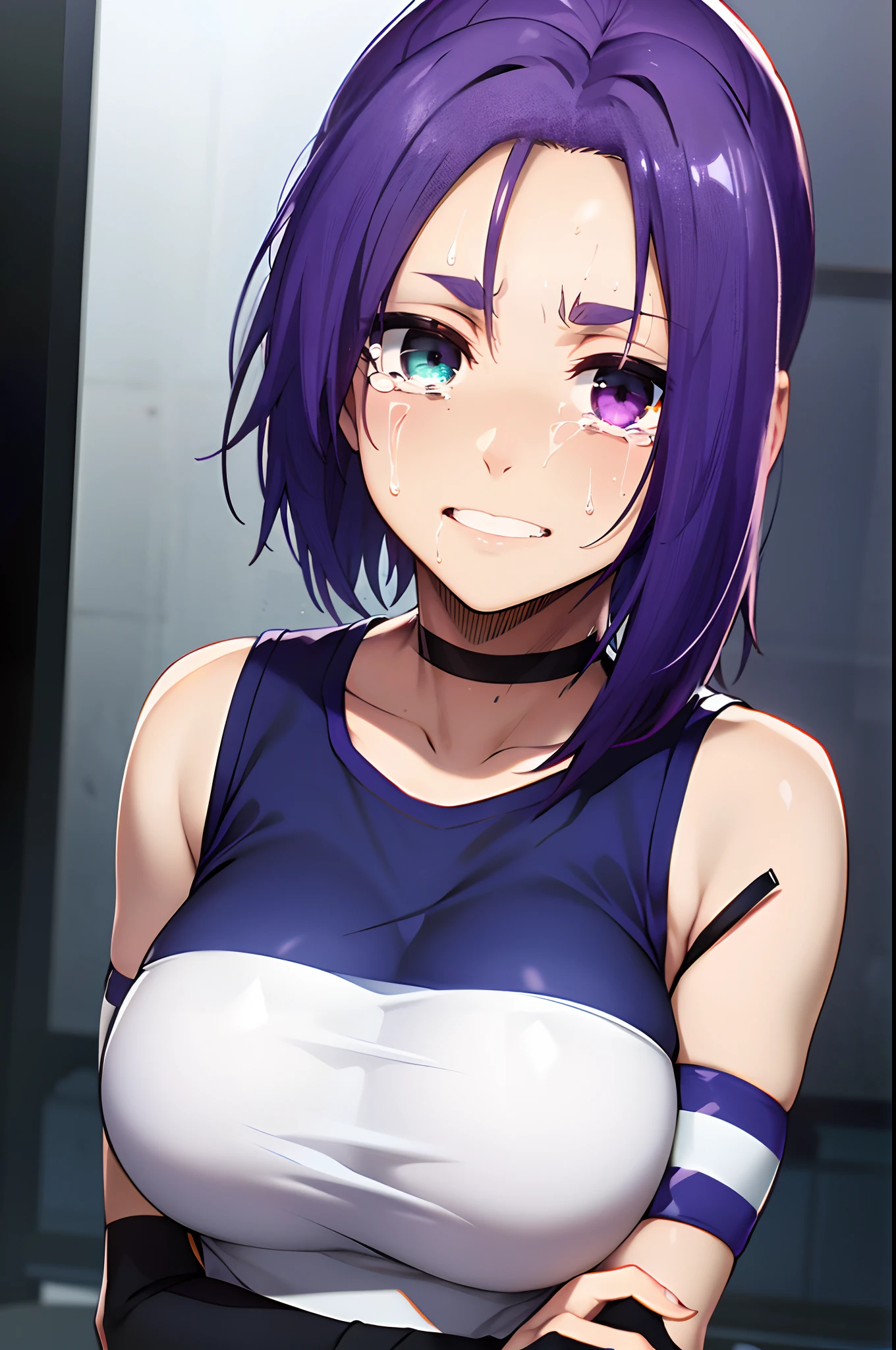 (masterpiece, best quality:1.2), 1girl, solo,penis_shadow, face closeup, scared, shocked, from above, look at viewer, penis_shadow on face, ,gym clothes,castle