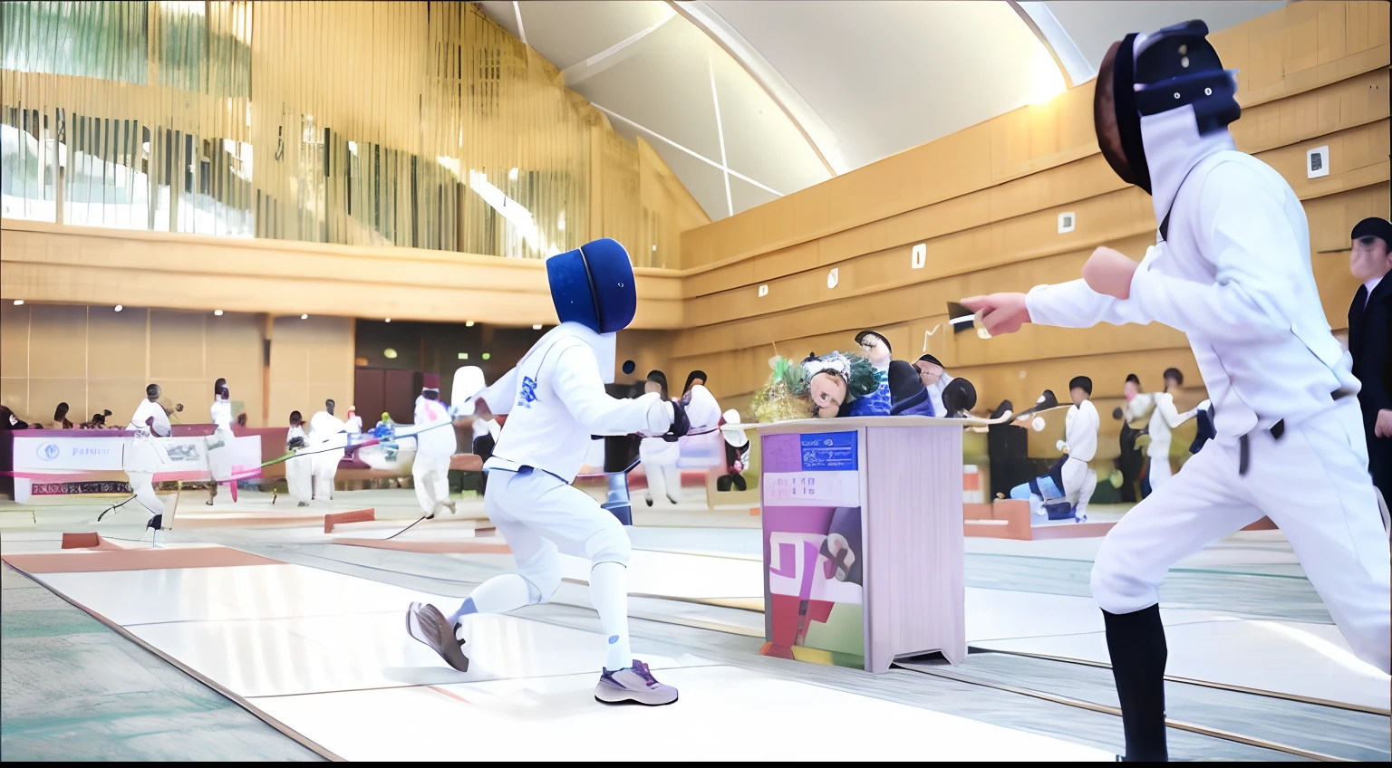 Fencing at Mount Qingcheng