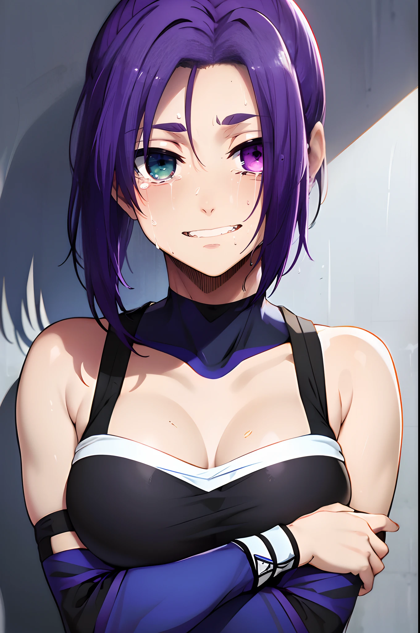 Heterochromia, Green eyes, Purple eyes, Tears, Crying face