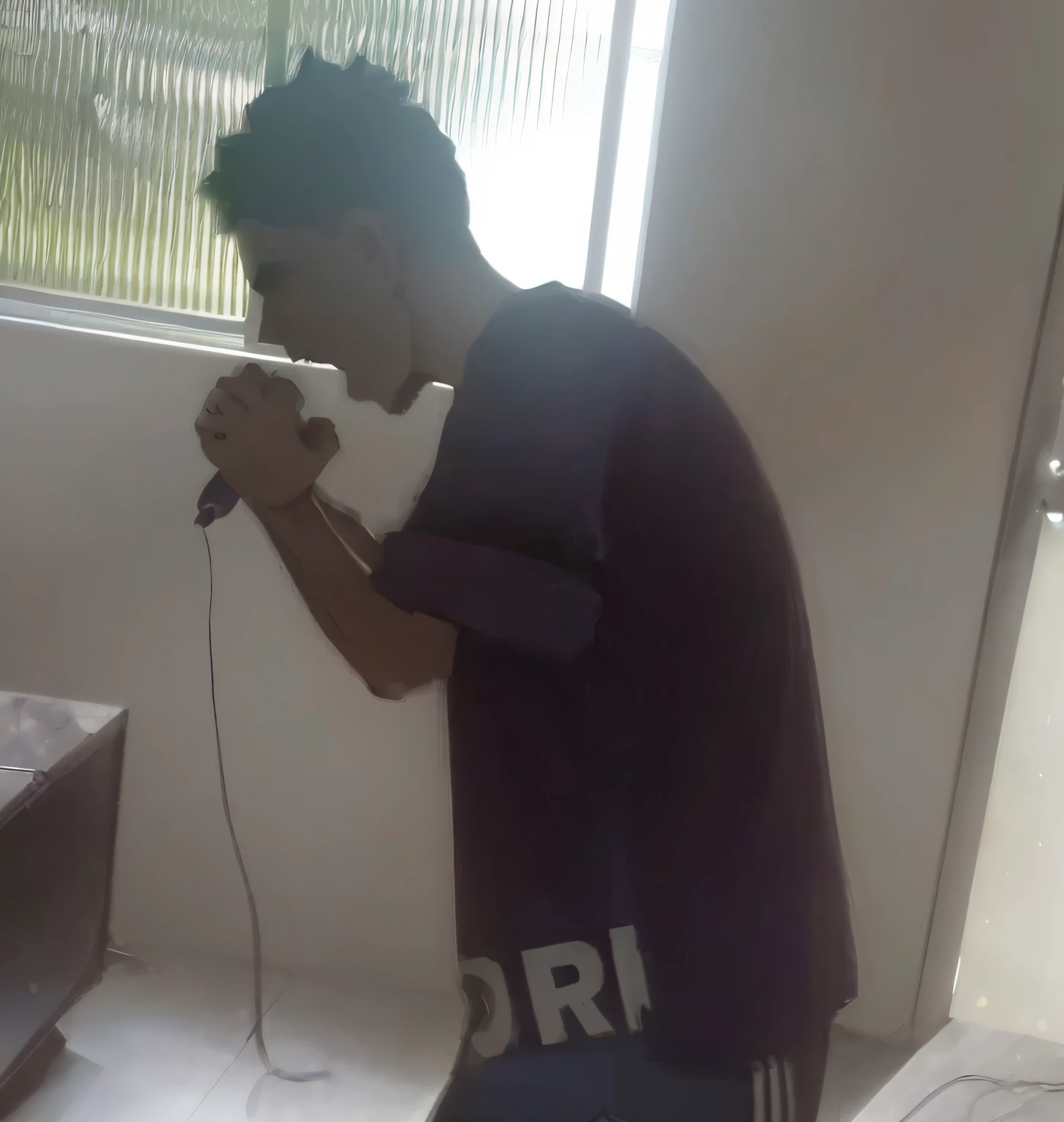 (best quality,4k,highres,masterpiece:1.2),vibrant colors,high contrast lighting,close-up of Chester,energetic performance,microphone in hand,curved posture,full audience,stage design with Parque Linkin branding,rock concert atmosphere,loud music,dynamic movement,excitement in the air.
