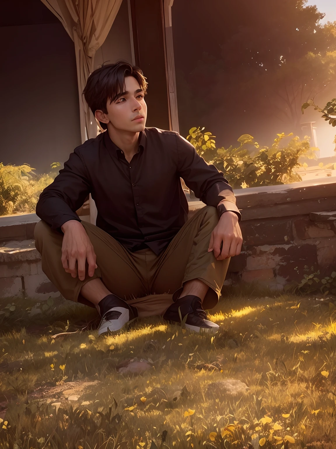 Change background ,handsome boy,highly  detailed face