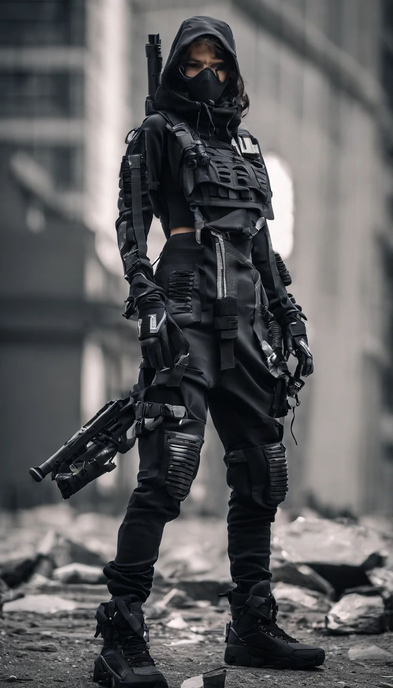 Trendy post apocalyptic warrior