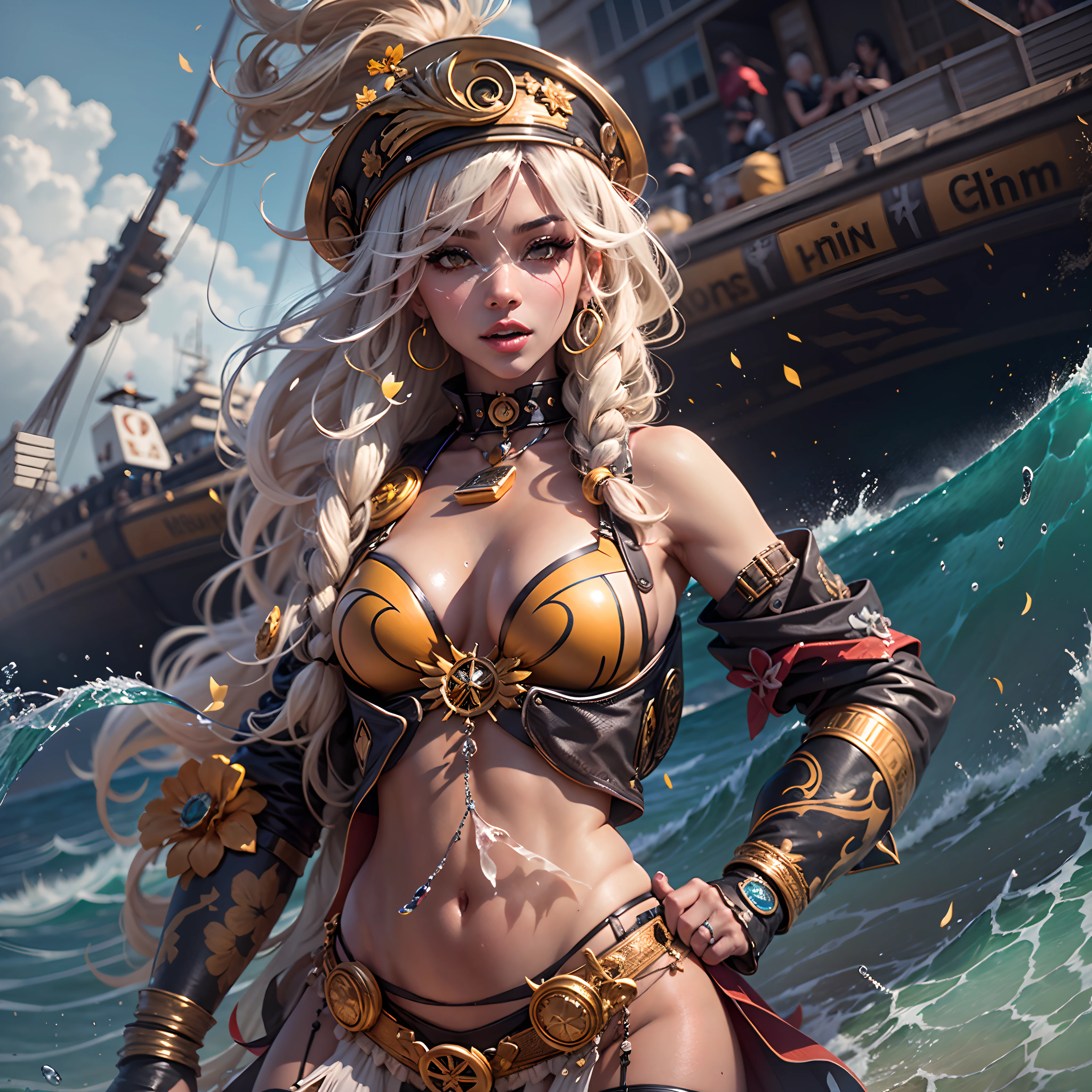 Sun epic Masterpiece Ocean waves Sea sunlight Goddess backlight Beach deep path wave_fluent beholder outdoor mounted_Surfboard oasis Suncraft Artificier hearth sundrop urban Equirectangular_360 "Armada" contre-jours paddle_board "Heavy Metal" sailing_ship Devastating Will-o'-the-wisp iota pixie sprite luminescence war battle mature female "luis Royo" dazzling surfing_wave_on-surfboard, Cosplay riders_flow richesse Amiral decorated "Nicki Minaj" Commander jukebox Pilots jacket cow-boy flag Earth tsunami ultra pro-Photorealistic optimal ultra_high_quality opengl-shaders ultra_high_detail accurate reflex ultra_high-resolution perfection graduates volumetric lightning improved Octane_rendues UHD XT3 64K 32K DSLR HDR UnrealEngine5 3dcg shadow Diva analogiques hairstyle dreads bangs extatiques symmetrical athletic african body skin tanmed suave cheekbones effects embarrassed glushes eye-liner saphirs saturate gorgeous dark beautiful eyes black pupils brown iris lazulis turquoise open mouth teeth (tongue droplet water drop of water) obvious smiles choke Floating Jacket Eccentric Cape Levitating Shoulders-Off Shirt Lace Clavicles White Papillotes embroidered leathers breasts reveal sideboob satin livid yellow orange corsait thick felt skirts matching bristles ample swinging spinels navel waist belt-chastity revealing heart diamond padlock silver agate pubis scarlet pubis-hairy indigo bristles protrusions silk Snap-lock tin gold garters thighs legs stainless steel boots gothic onyx, rubis summon milkweed floraison invoque viceroy magic incandescente creature CGSCOSITY butterfly Cristallines Wings (EOS R6 135mm 1/1250s f/2.8 ISO400) Monarch, Canon-ion flash blow glow opale impact, straight outfits armor heavy chrome flat rune lava bands population Tourmaline glyphe plasma cuivre "cyberpunk" background ship glass mirror monster Fire Blast Flame Engravings Chef-D' tattoo (par Michelangelo) Bruce_Weber sex girl naked nsfw varied multi etc.