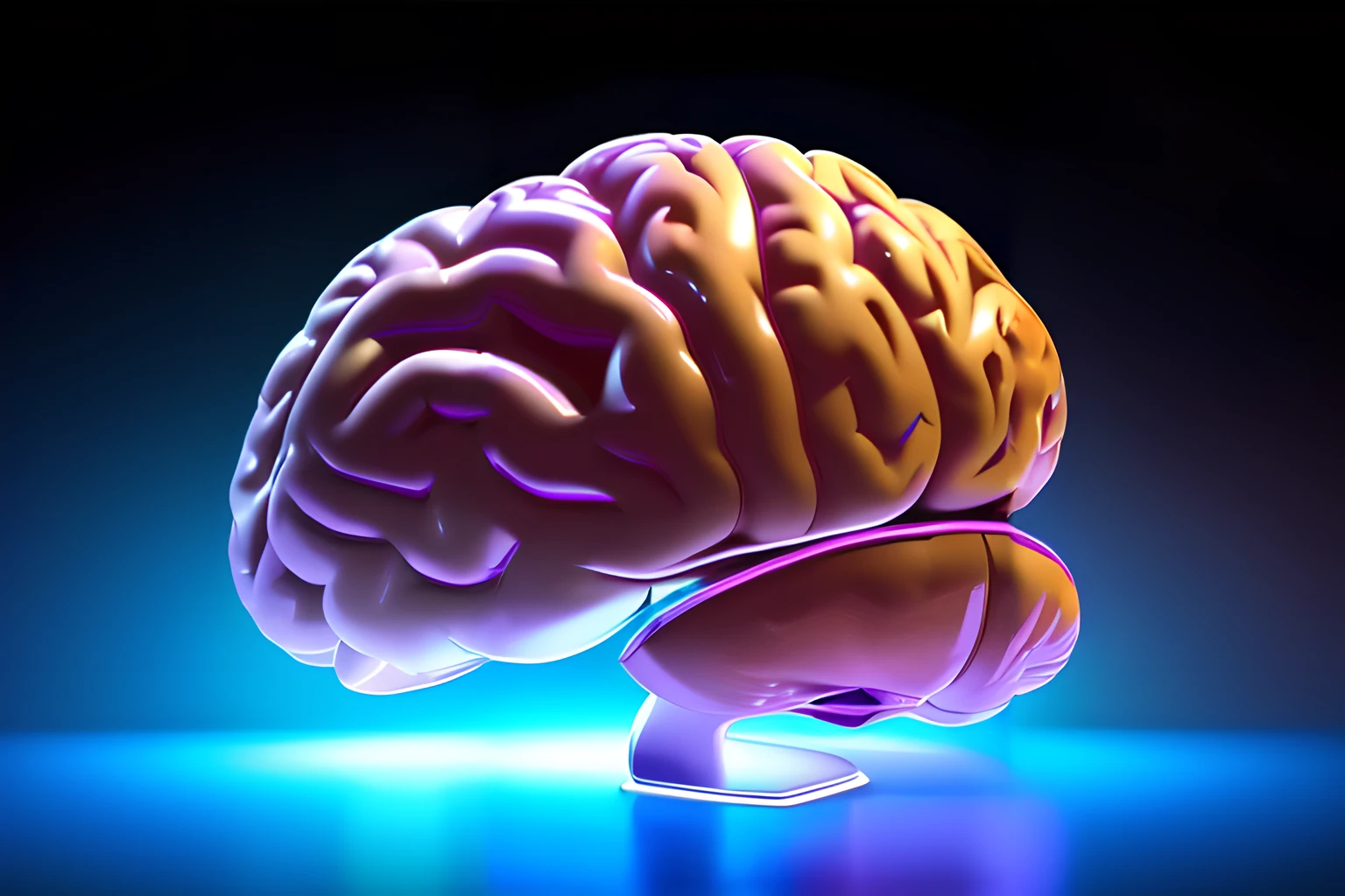 (human brain:1.38) photographic,best quality,highres,(realistic:1.37),(realistic colors:1.1),ultra-detailed,sharp focus,studio lighting,physically-based rendering,detailed brain structure, play of light and shadow,rich color tones. black background.