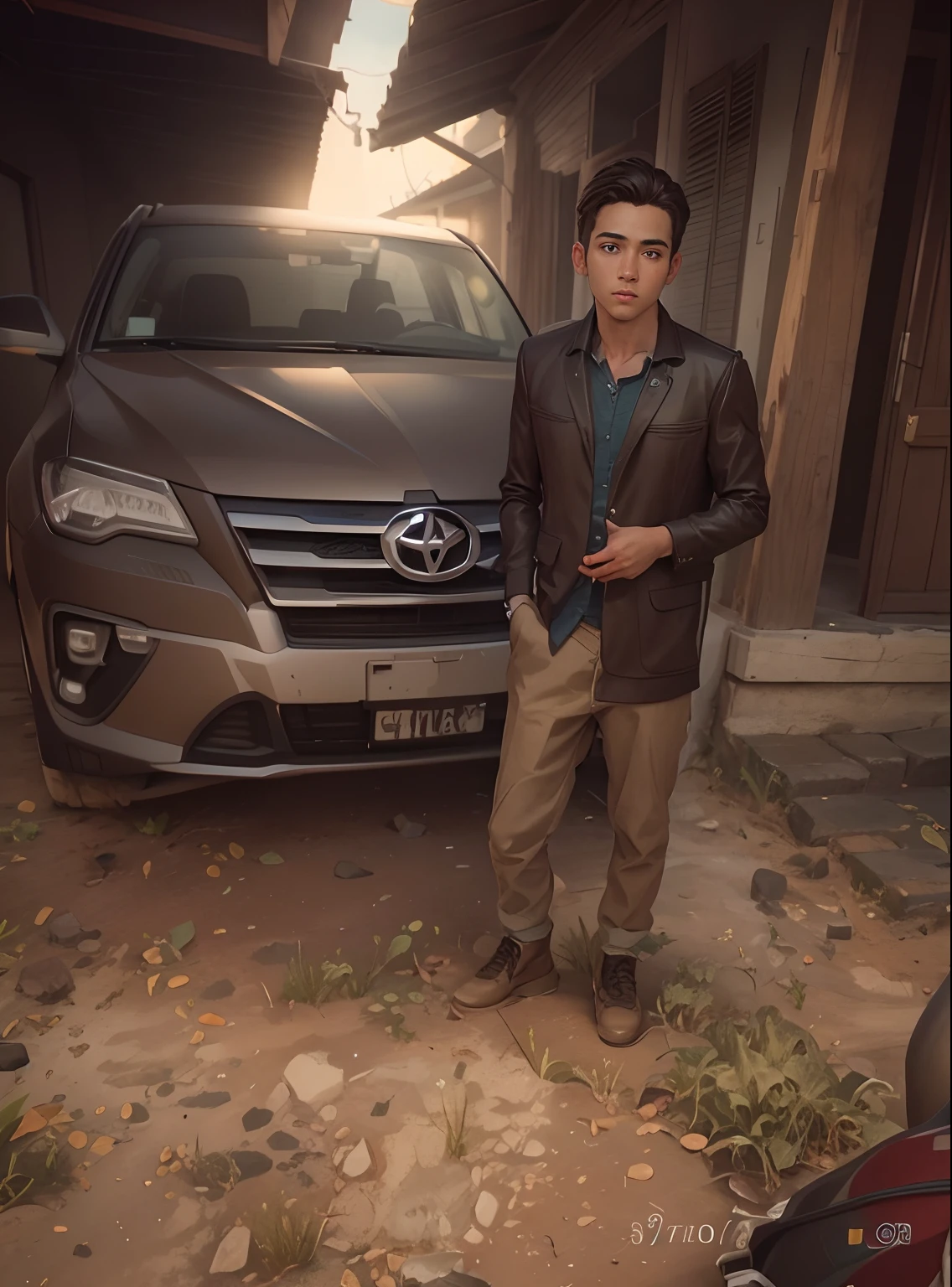 Handsome boy ultra realistic,-v4