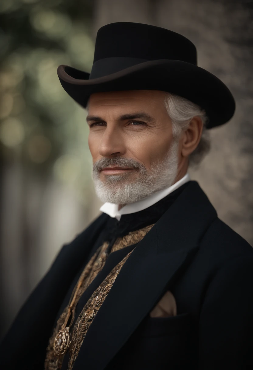 (best quality,Altas),homem sentado,(Realistic,fotorrealista:1.37),Detailed face and expression,olhos gentis,sorriso sutil,Classic portrait style,tons de cores quentes,Smooth and uniform lighting,roupas detalhadas,calm and peaceful atmosphere