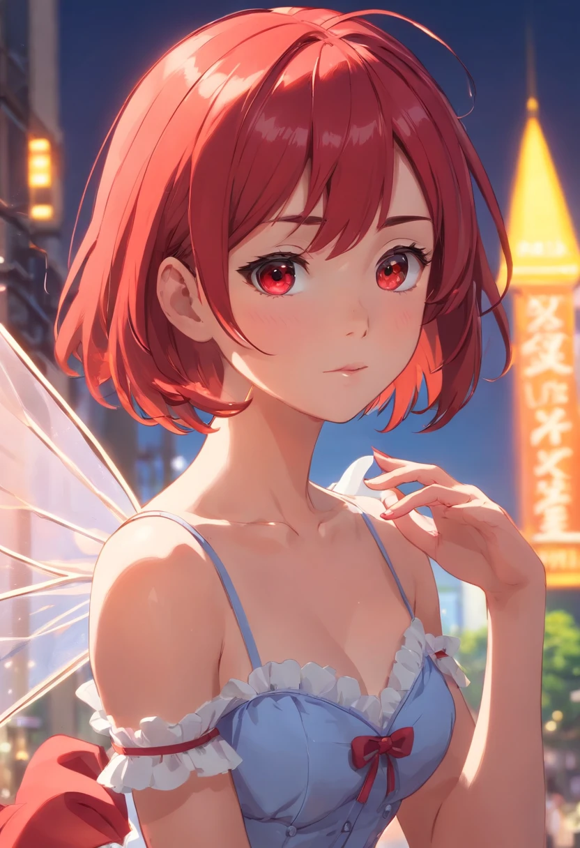 Beautiful Girl, close up,  Face shot, Woman, Solo, Sexy body, (Cute:1.3), (([Hot Red Hair], [Pixie Bob], [crinoline])), Realistic, (Cute), (Detailed face), Detailed eyes, Detailed iris, Cameltoe,,