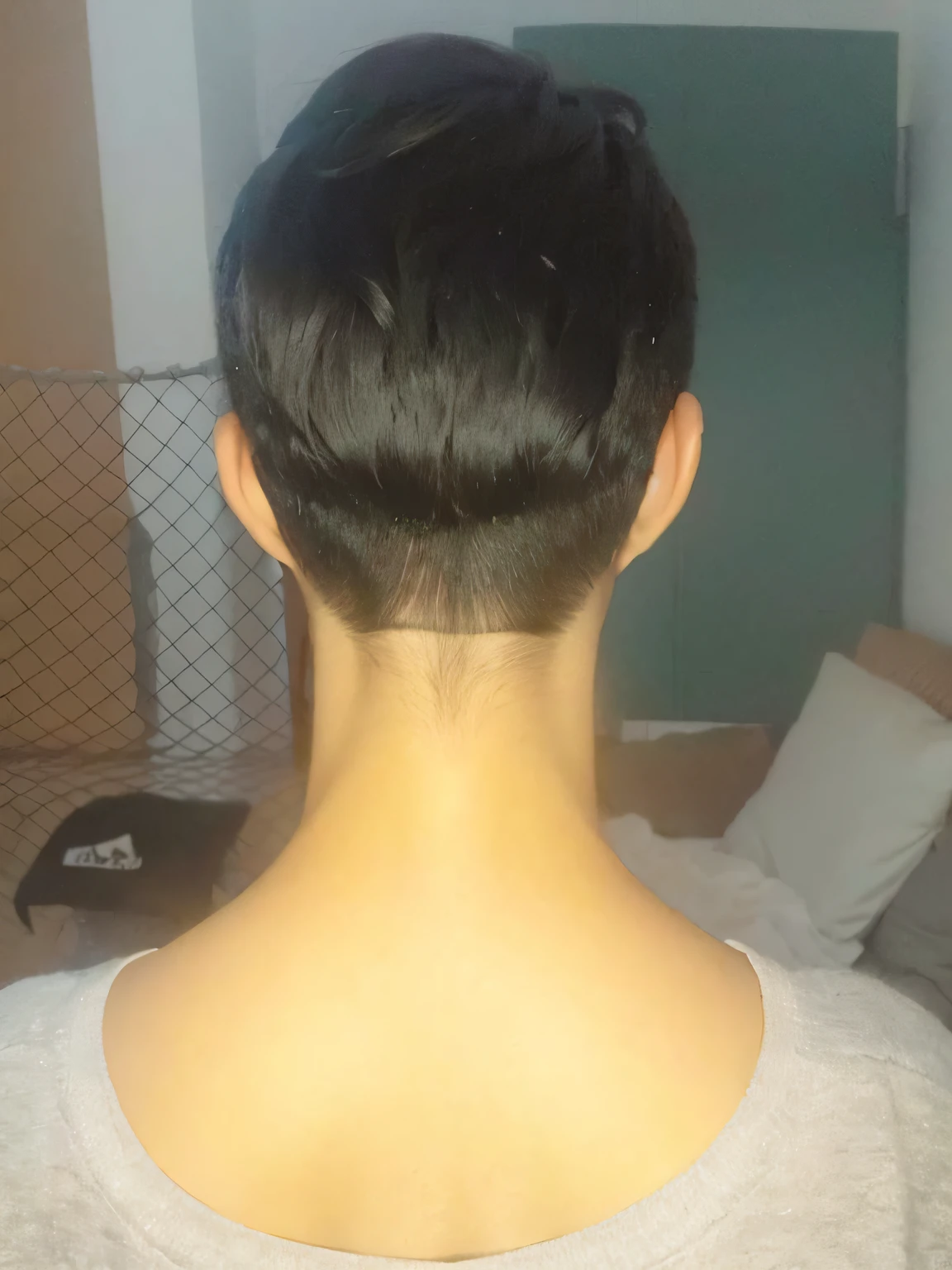 8k, High fade haircut on the sides and low fade in the back, back of the head