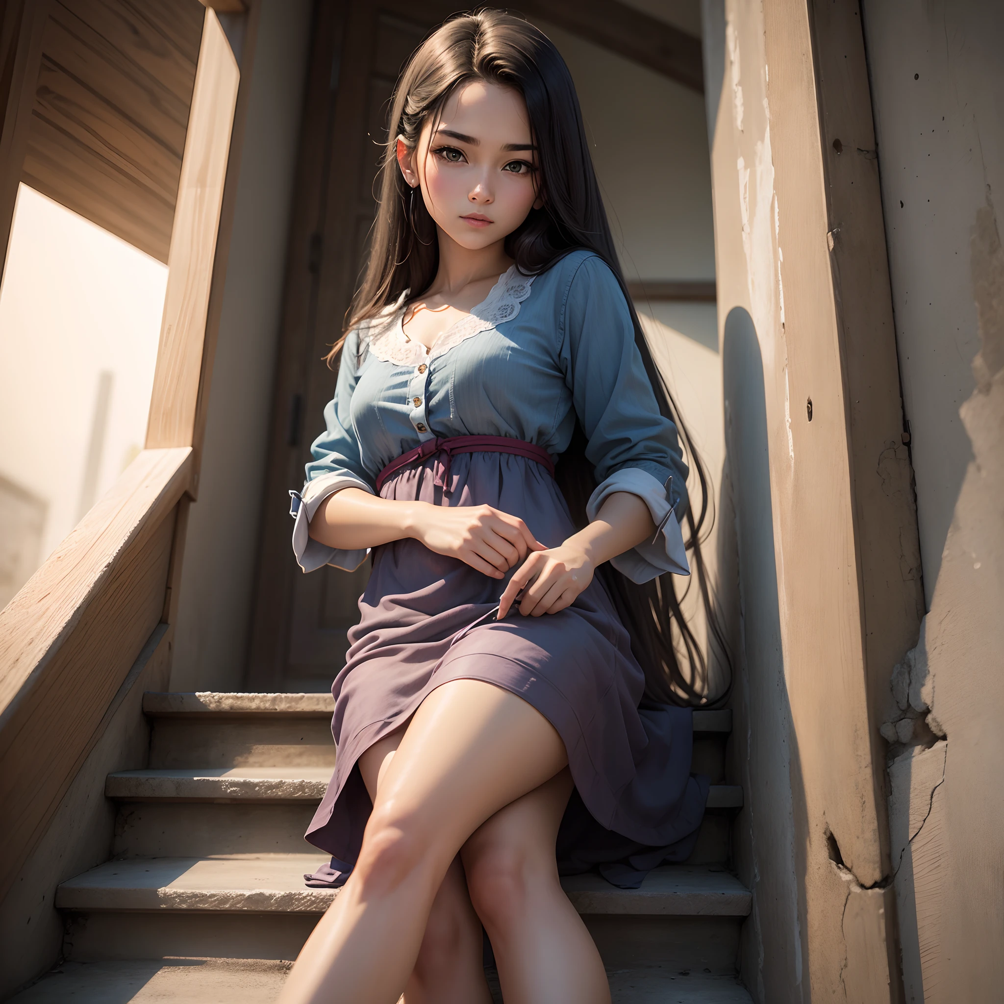 A woman without clothes split her legs --auto --s2