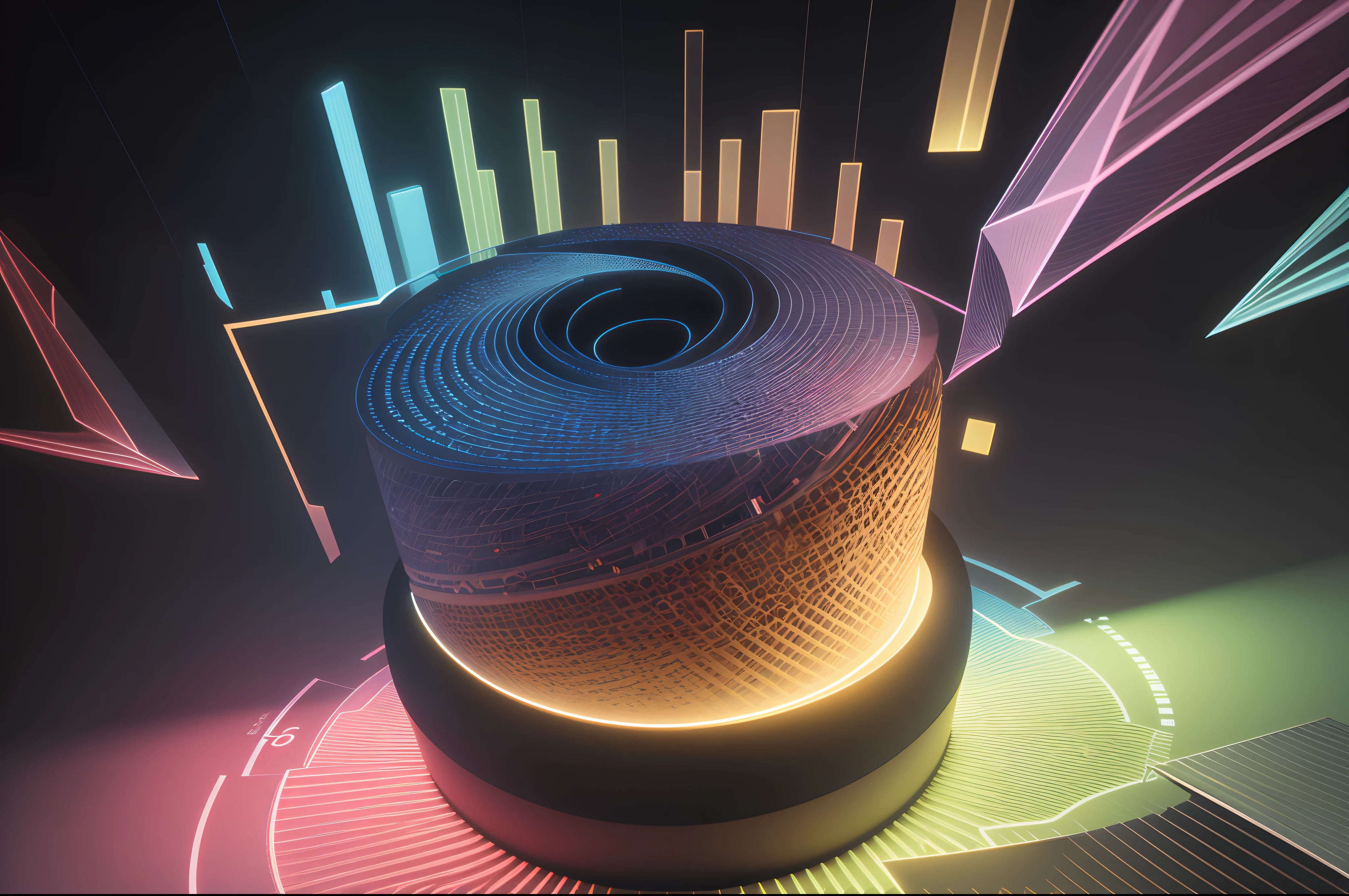 Engaging 3D visualization featuring stunning graphs
