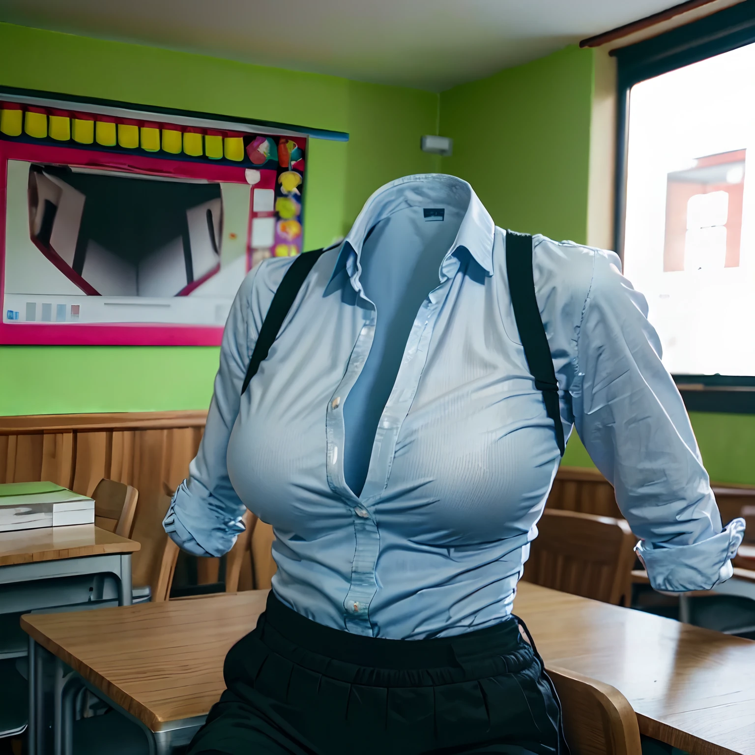 2 girls put her breast on each other, school uniform in classroom, ((invisible, no humans:1.5, headless:1.5, handless, legless)), (big breast), (close-up to breast),
(8k, RAW photo, best quality, masterpiece:1.2), (realistic, photo-realistic:1.37),photon mapping, radiosity, ((Hasselblad photography)),physically-based rendering,
