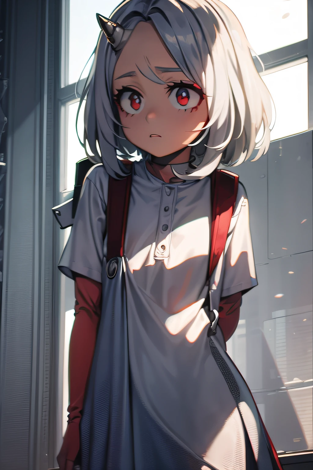  white , super cute face,  red elements, Shiny T-shirt, beautiful light and shadow, ambient light, highly, volume light、sex、naked、Sex、straddle、Young、Pool、high school student、Swimwear、class、Finland、dramatic、uniform、skirt