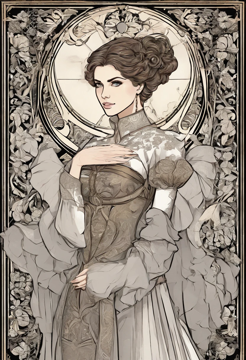 Alexandra Daddario de cabelos loiros e muito cacheados, usando vestido vermelho solto, high-angle, Aves-olho-vista, deitado na cama, Quarto Medieval Europeu, angry expression of revolt and hopelessness and hatred, manga , preto e branco, seios pequenos, BLONDE HAIR, CURLY HAIR, Europa Medieval