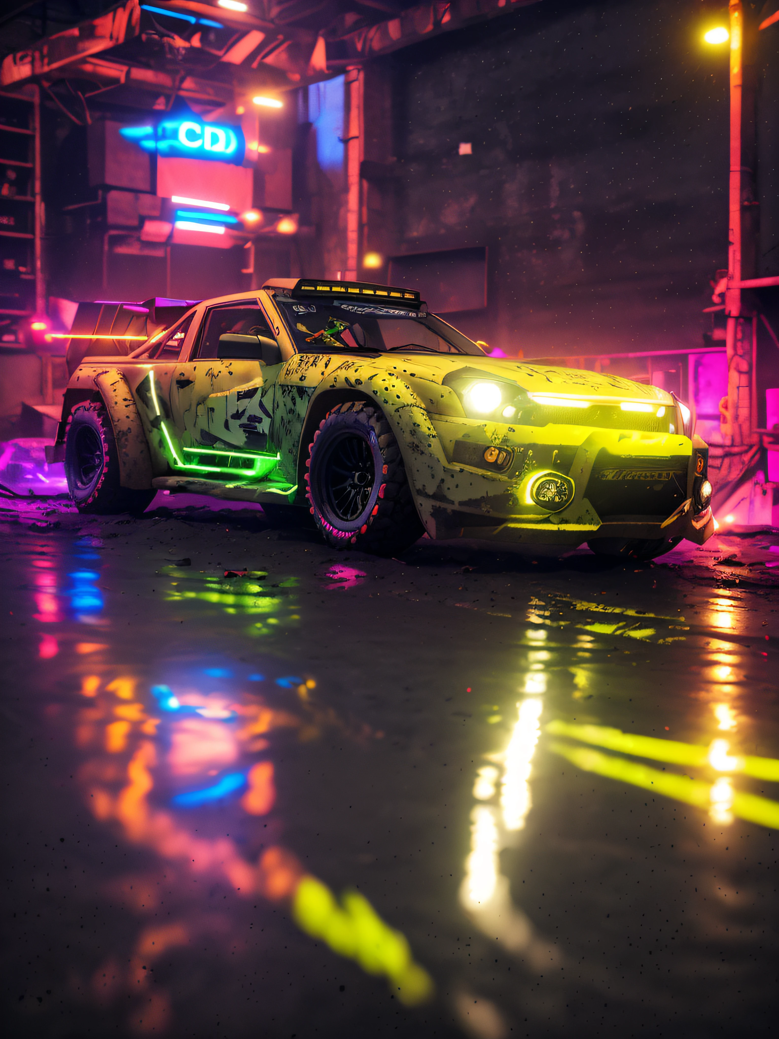 offroad hood lights lit up, offroad lights lit up, bright