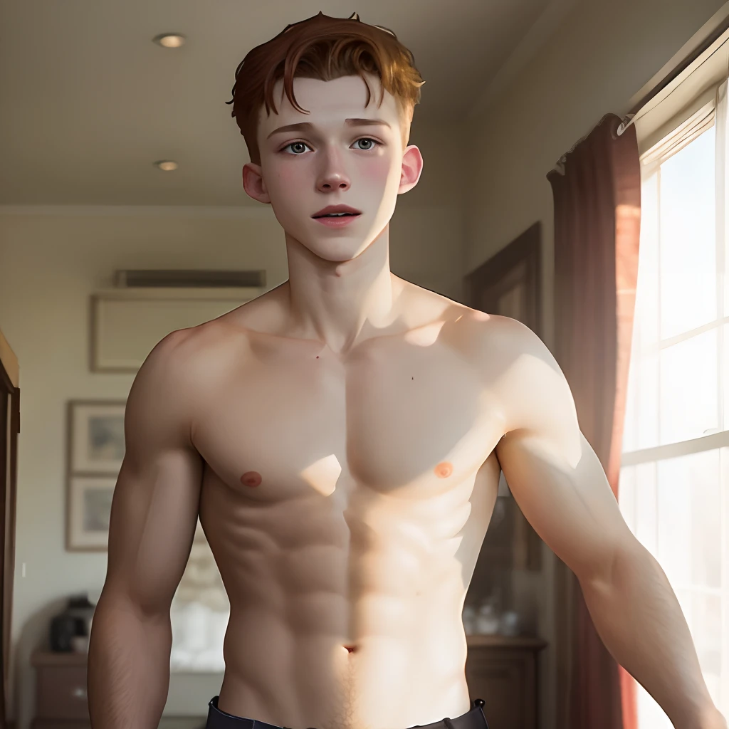 tom Holland shirtless