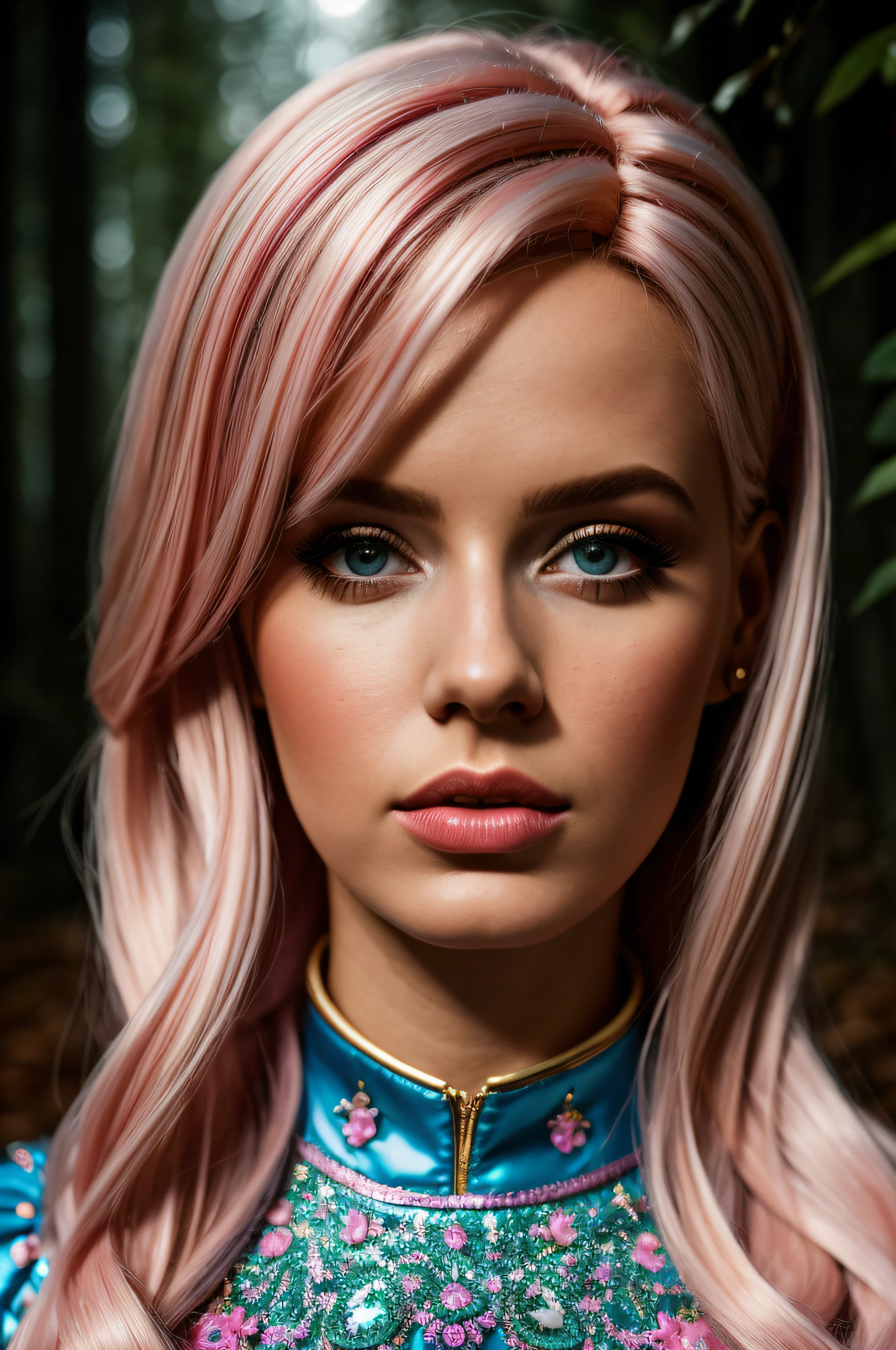 A stunning intricate full color up close portrait of ebk, dressed as barbie, epic character composition, by ilya kuvshinov, alessio albi, nina masic, sharp focus, natural lighting, subsurface scattering, f2, 35mm,