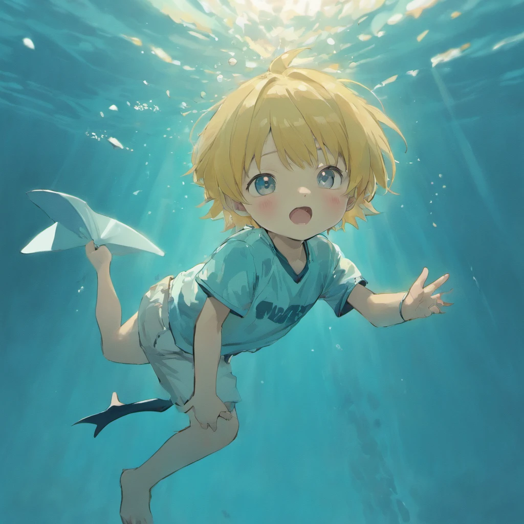 illustration:Shark
Cute little boy
Image
Cartoon
Water
Sunshine