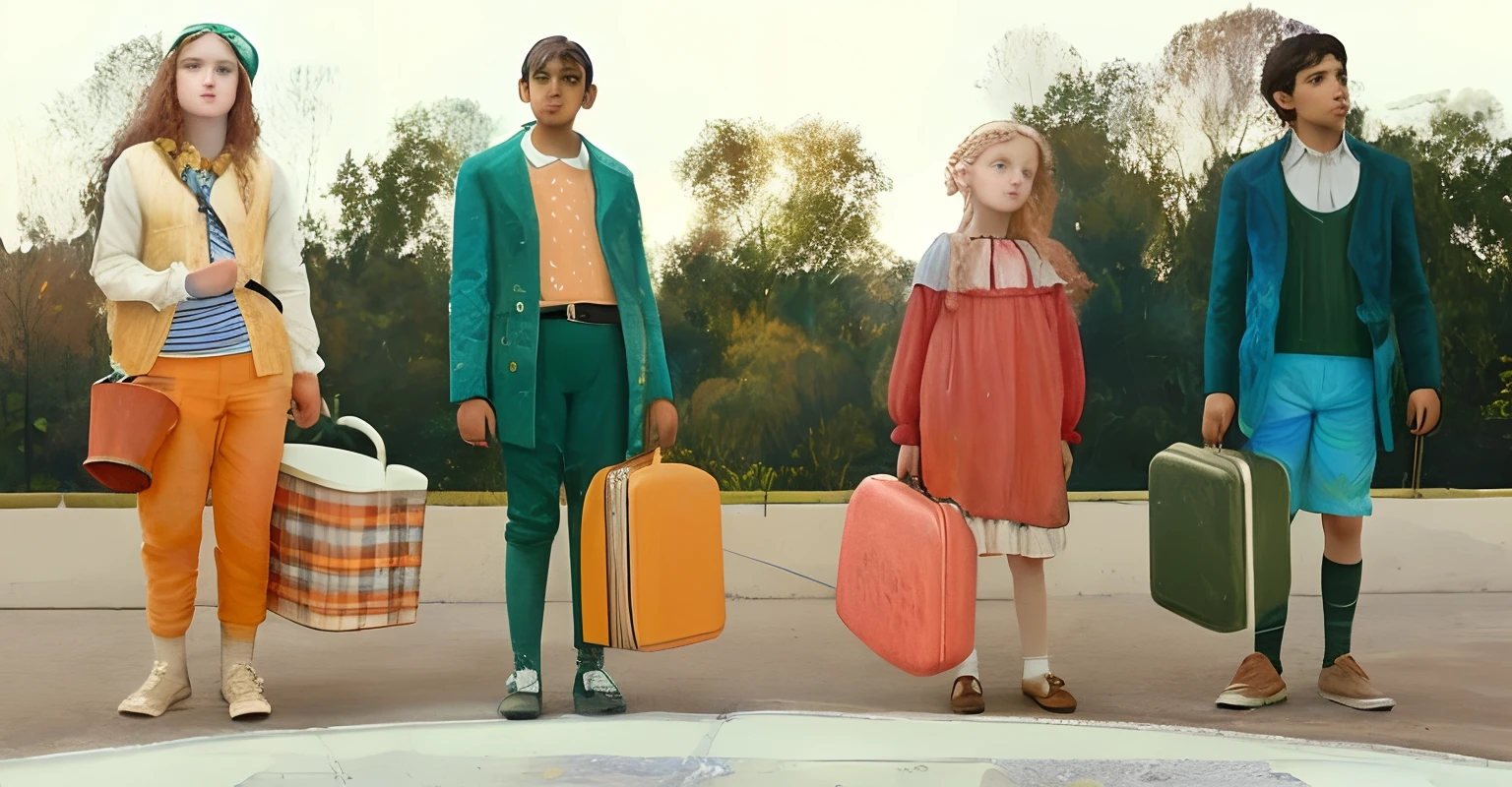 repaint, pre-raphaelite kids, modern clothes