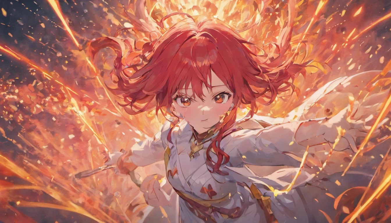 spread , girl, angel, red hair, guro,