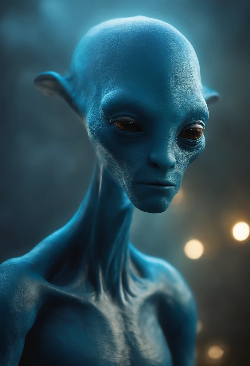 Blue Ete-gray alien