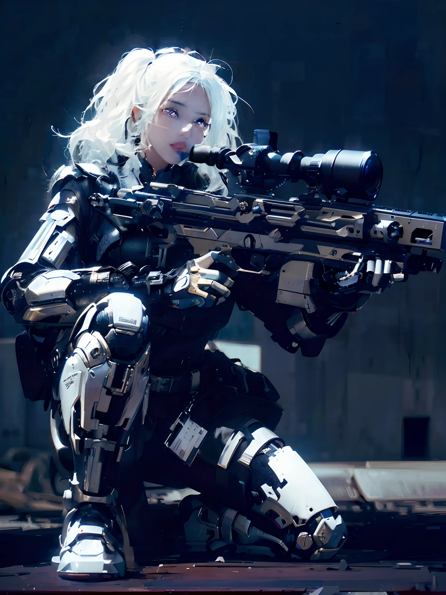 ((top-quality)), (((​masterpiece)), (detaileds: 1.4), 3D, Beautiful Cyberpunk Woman Image, bob cuts, Broken black tights, leather clothes, Electromechanical, nffsw(HighDynamicRange), Ray traching, NVIDIA RTX, Hyper-Resolution, Unreal 5, Sub-surface scattering, PBR Texture, Postprocess, Anisotropy Filtering, depth of fields, Maximum sharpness and acutance, Multilayer Texture, Albedo and Highlight Maps, Surface Coloring, Accurate simulation of light-material interactions, perfectly proportions、octane renderings、two tone lighting、Large aperture、Low ISO、White Balance、thirds rule、8K Raw、​masterpiece、top-quality、(8k extremely detailed CG unit wallpaper)(top-quality)、(The best illustrations)、(Best Shadows), innocent blue eyes, long hair