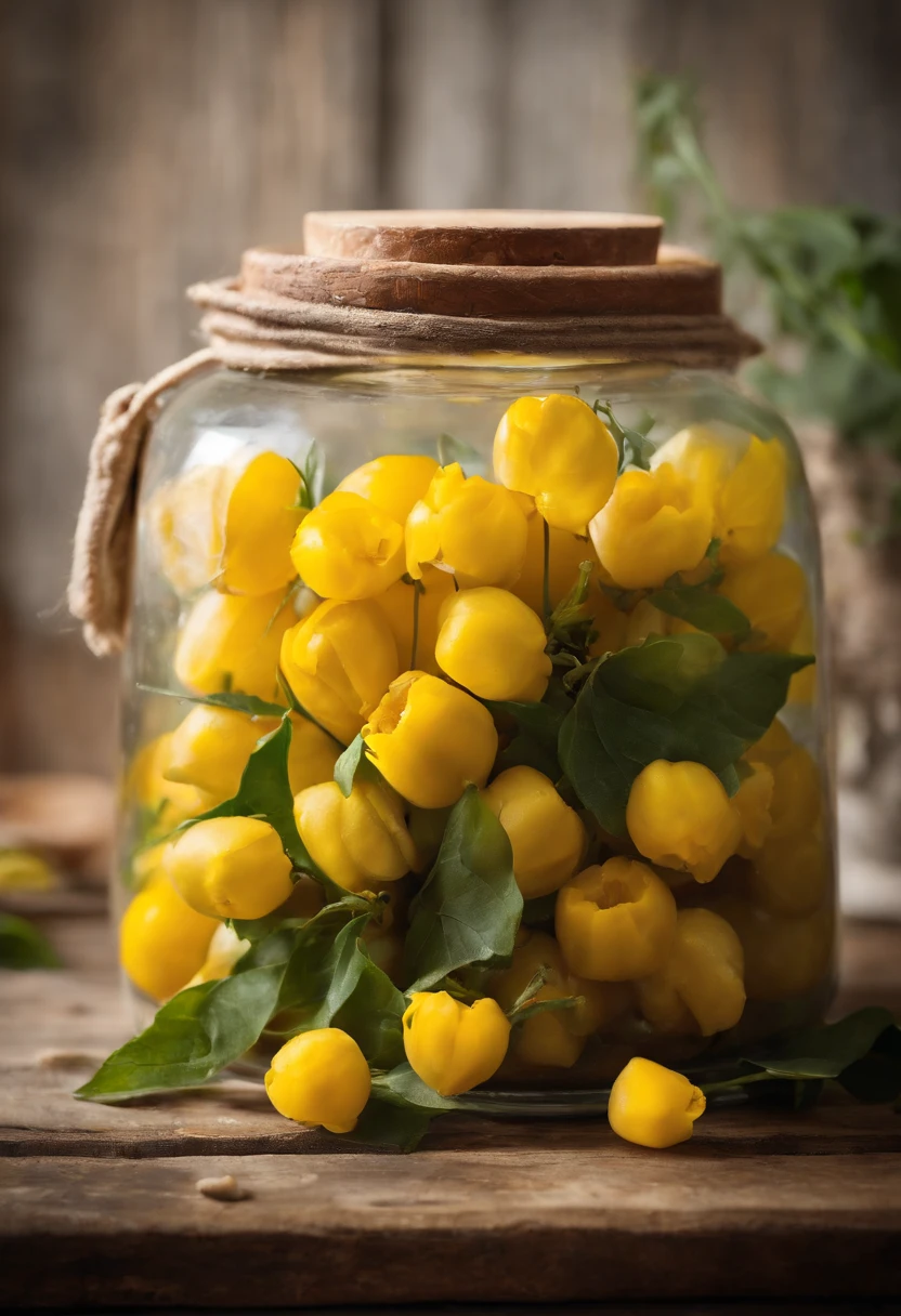 Colorful rapeseed vegetables in a bamboo basket on an antique desk Fruits, Meat and ham、AngelT