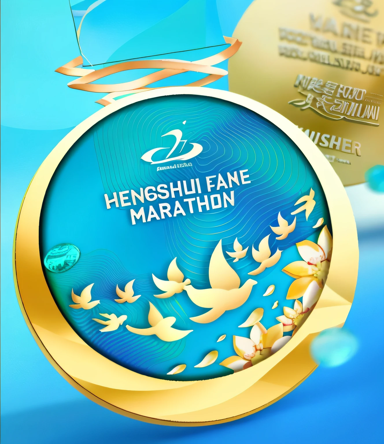 Marathon finish medals