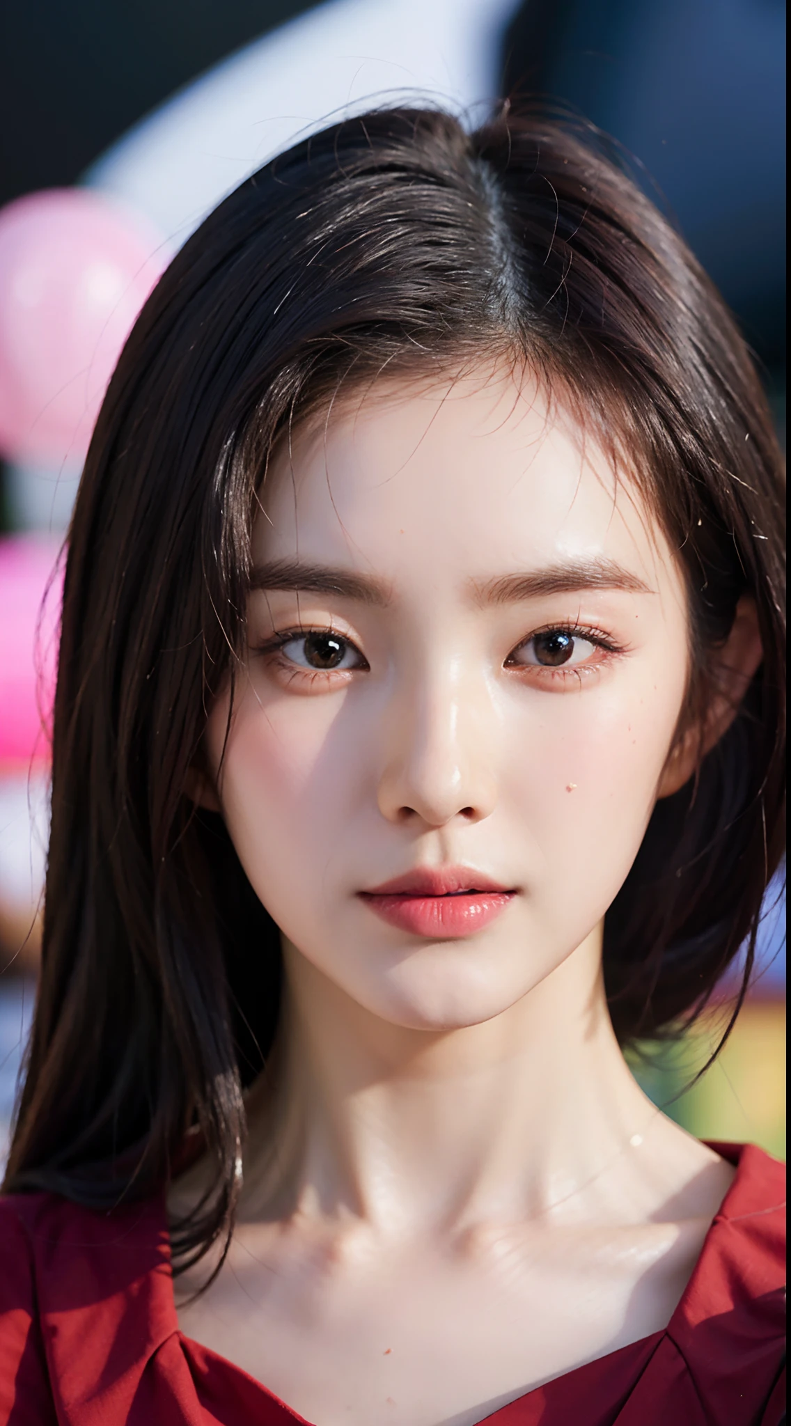 (Details of the face、best qualtiy:1.2)，Lovely woman，Single Eyelids，Large nose bridge，large nose，pointy nose，tall nose bridge，Fracture of the nasal bridge，Danfeng Eyes，Single Eyelids，Thin lips，Close your lips，Cute little mouth，Thin lips，High nose，roman nose，pointy nose，Wide nose wings，Single Eyelids，with fair skin，The facial features are exquisite and perfect，kawaii，Single Eyelids，Delicate and delicate eyes，number art，Amazing little eyes，Delicate thin eyebrows，orthofacial，Frontal makeup，The corners of the mouth are thin，The corners of the mouth are raised，Goose egg face，Exquisite and beautiful，petty eyes，Danfeng Eyes，Elongated eyes，Cute little mouth