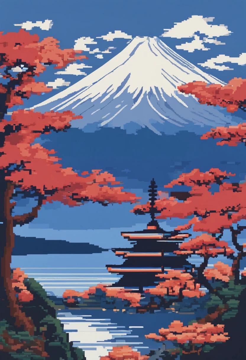 ukiyoe painting Katsushika Hokusai Mare Mt fuji