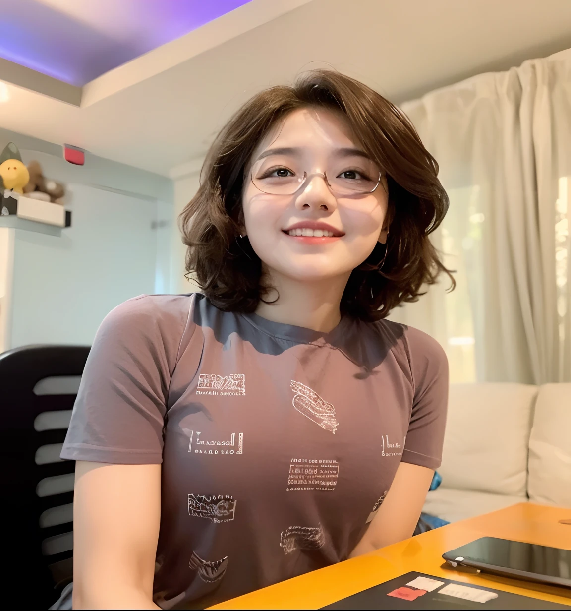 The girl covered her chest with her hands, Strategically cover the chest,medium boob,Cover your chest with your fingers