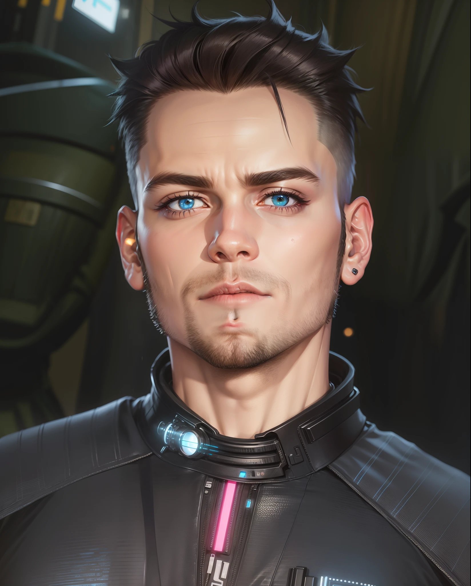 Change dress, cyberpunk handsome boy,do not change face, 8k, ultra realistic,