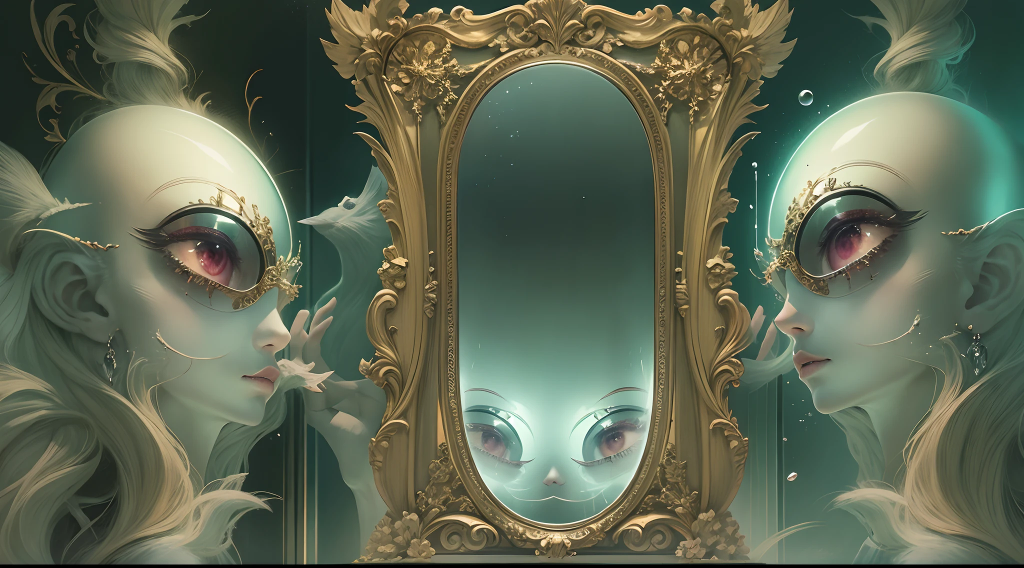A mirror beyond reality,It is difficult to distinguish between reality and unreality