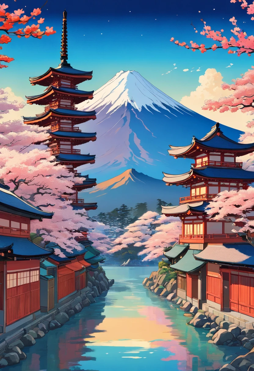 ukiyoe painting Katsushika Hokusai Mare Mt fuji